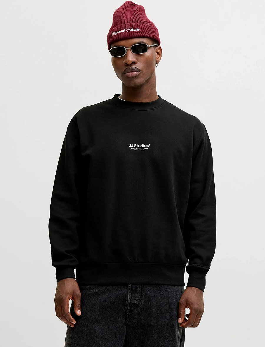 Jack & Jones - JJESOHO SWEAT CREW NECK NOOS - kollektionen - black - 0