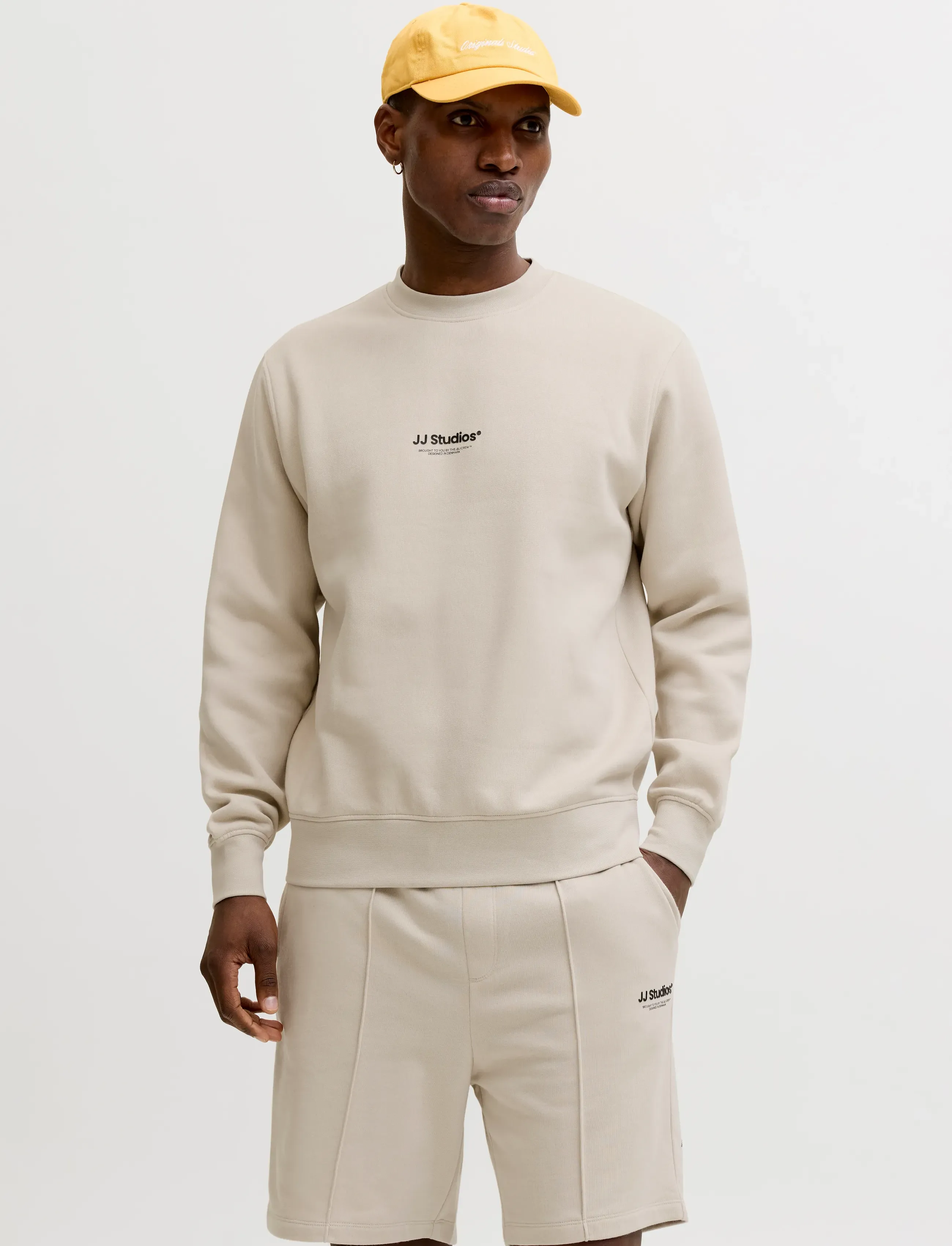 Jack & Jones JJESOHO SWEAT CREW NECK NOOS - Fatnaður - MOONBEAM / grey