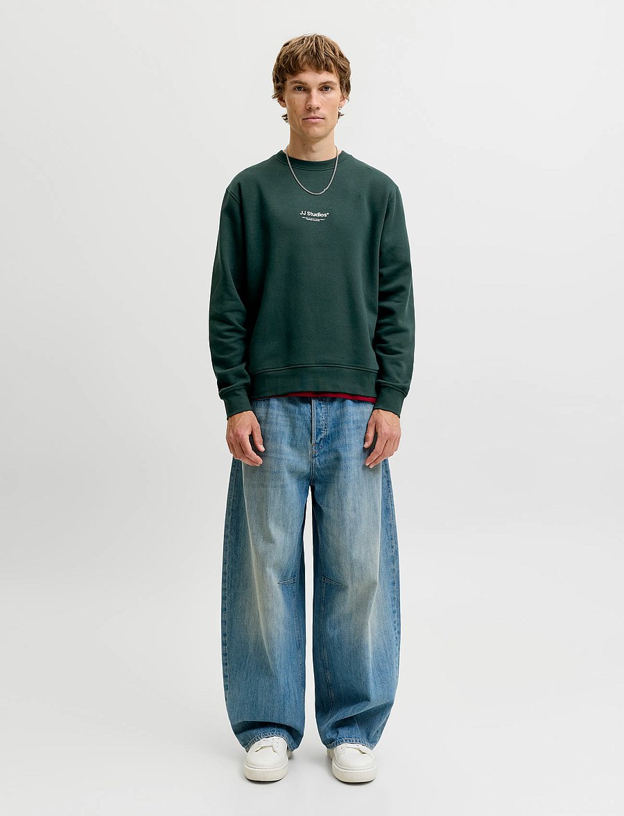 Jack & Jones - JJESOHO SWEAT CREW NECK NOOS - sweatshirts - scarab - 3