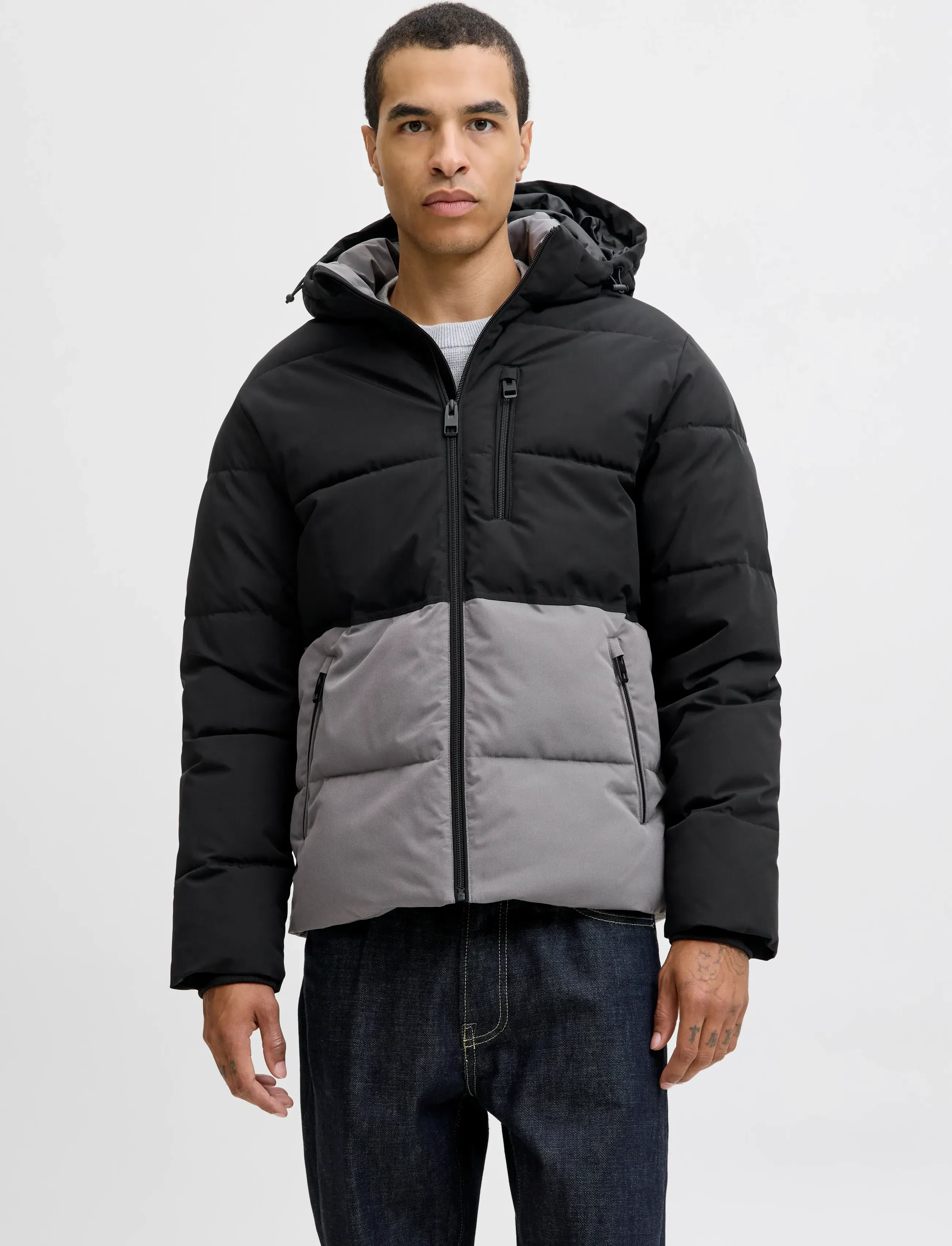 Jack & Jones Jjeowen Puffer Sn, XXL, Jackets, Schwarz - Padded Männerswear