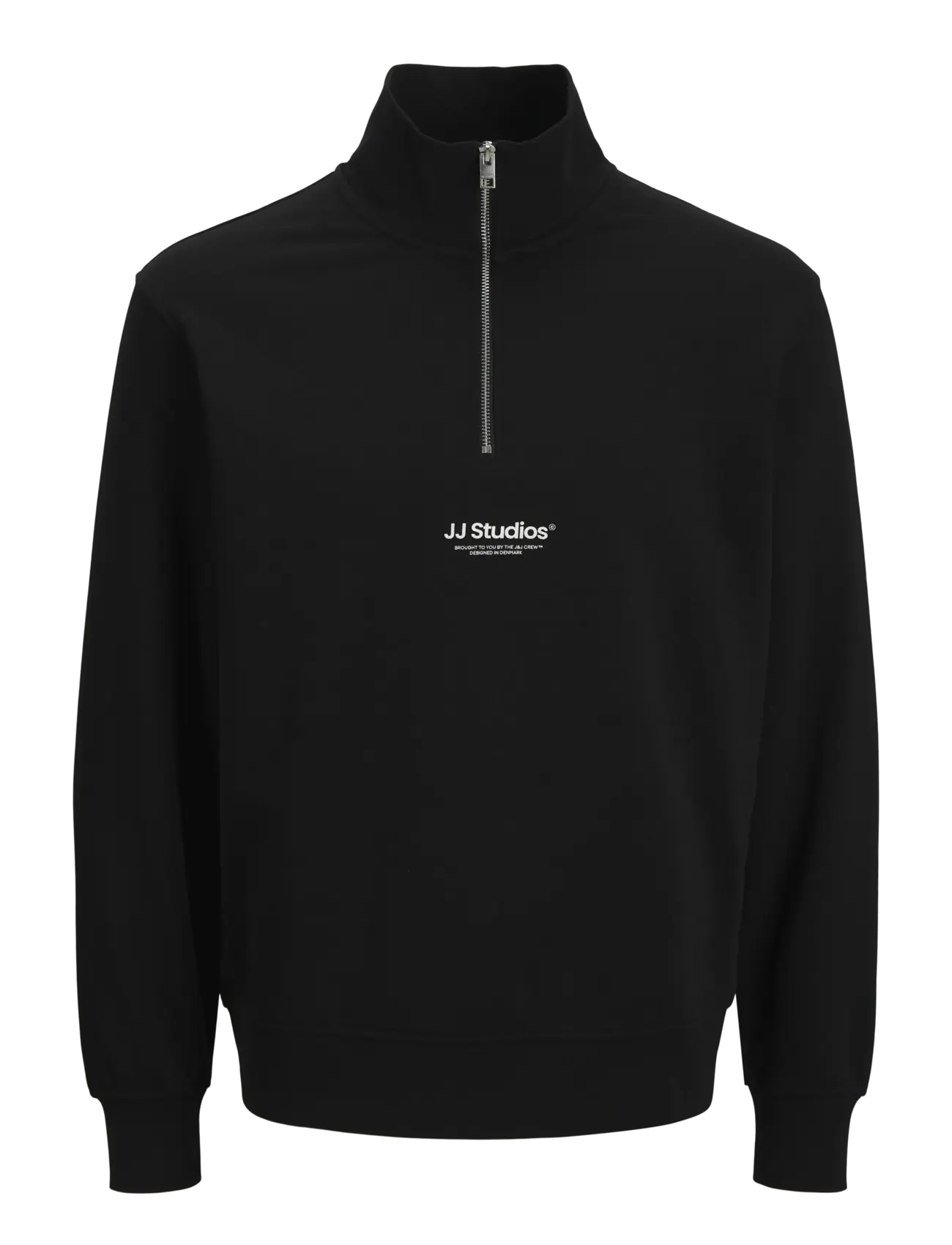 Jack & Jones JJESOHO SWEAT QUARTER ZIP HN NOOS - Sweatshirts & hættetrøjer - BLACK / black