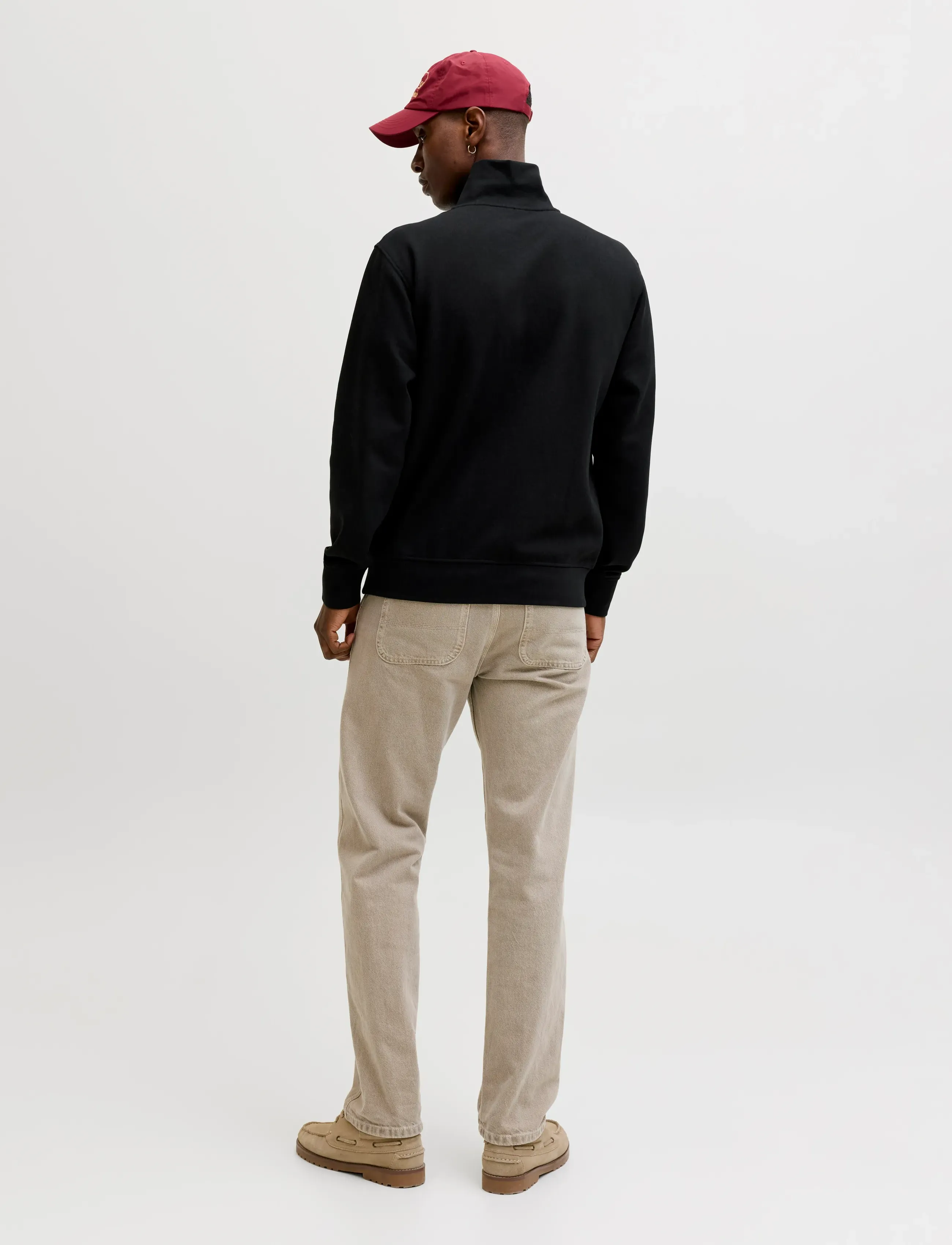 Jack & Jones - JJESOHO SWEAT QUARTER ZIP HN NOOS - kollektioner - black - 2