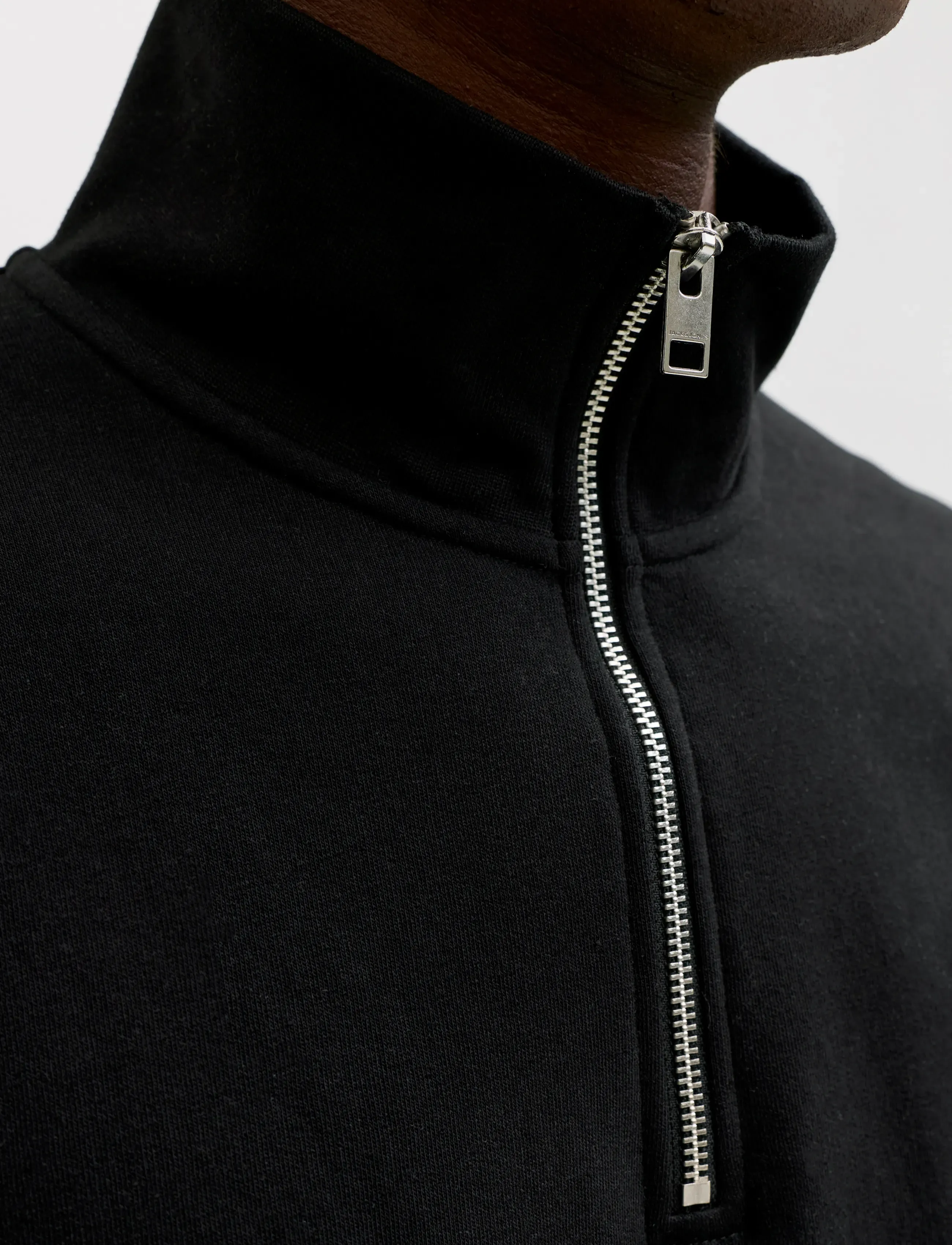 Jack & Jones - JJESOHO SWEAT QUARTER ZIP HN NOOS - kollektioner - black - 4