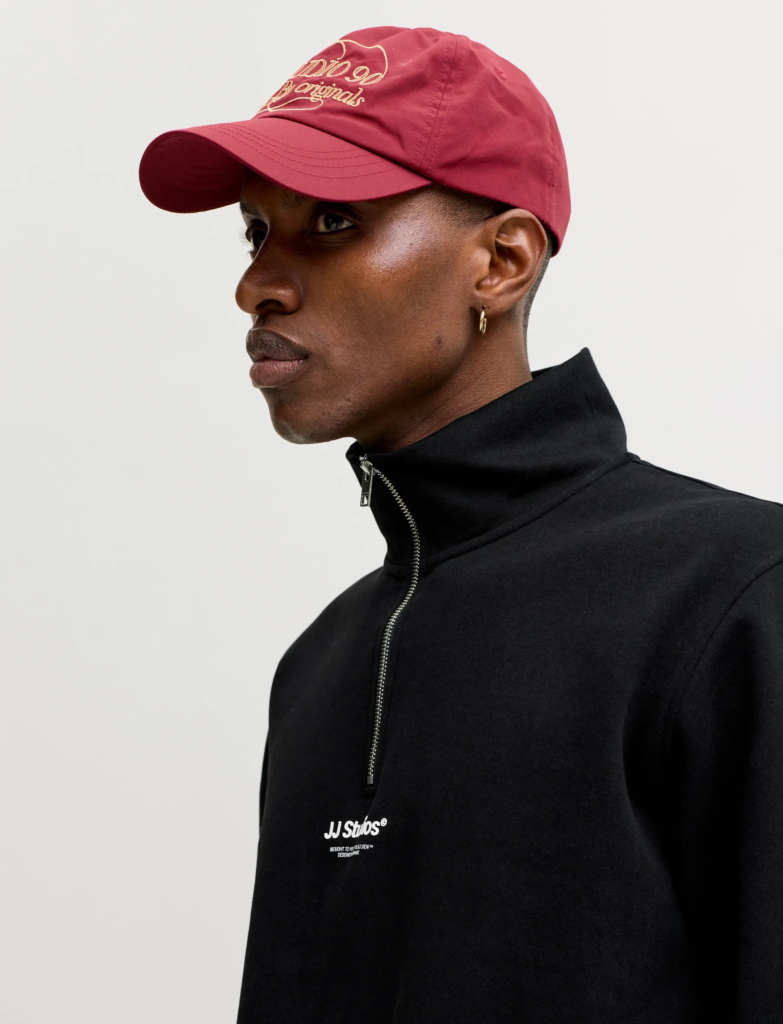 Jack & Jones - JJESOHO SWEAT QUARTER ZIP HN NOOS - kollektioner - black - 5