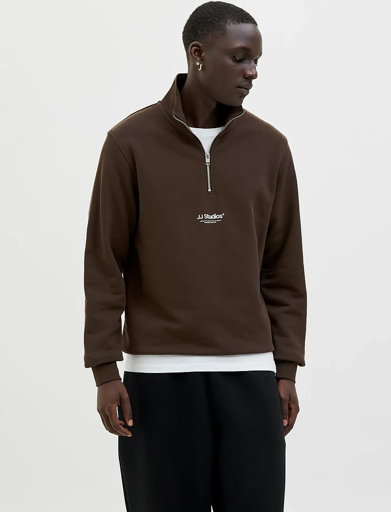 Jack & Jones - JJESOHO SWEAT QUARTER ZIP HN NOOS - kollektionen - delicioso - 0