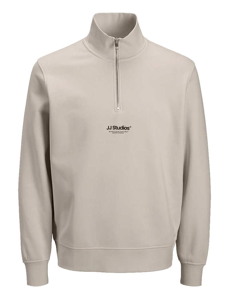 Jack & Jones - JJESOHO SWEAT QUARTER ZIP HN NOOS - kolleksjoner - moonbeam - 1