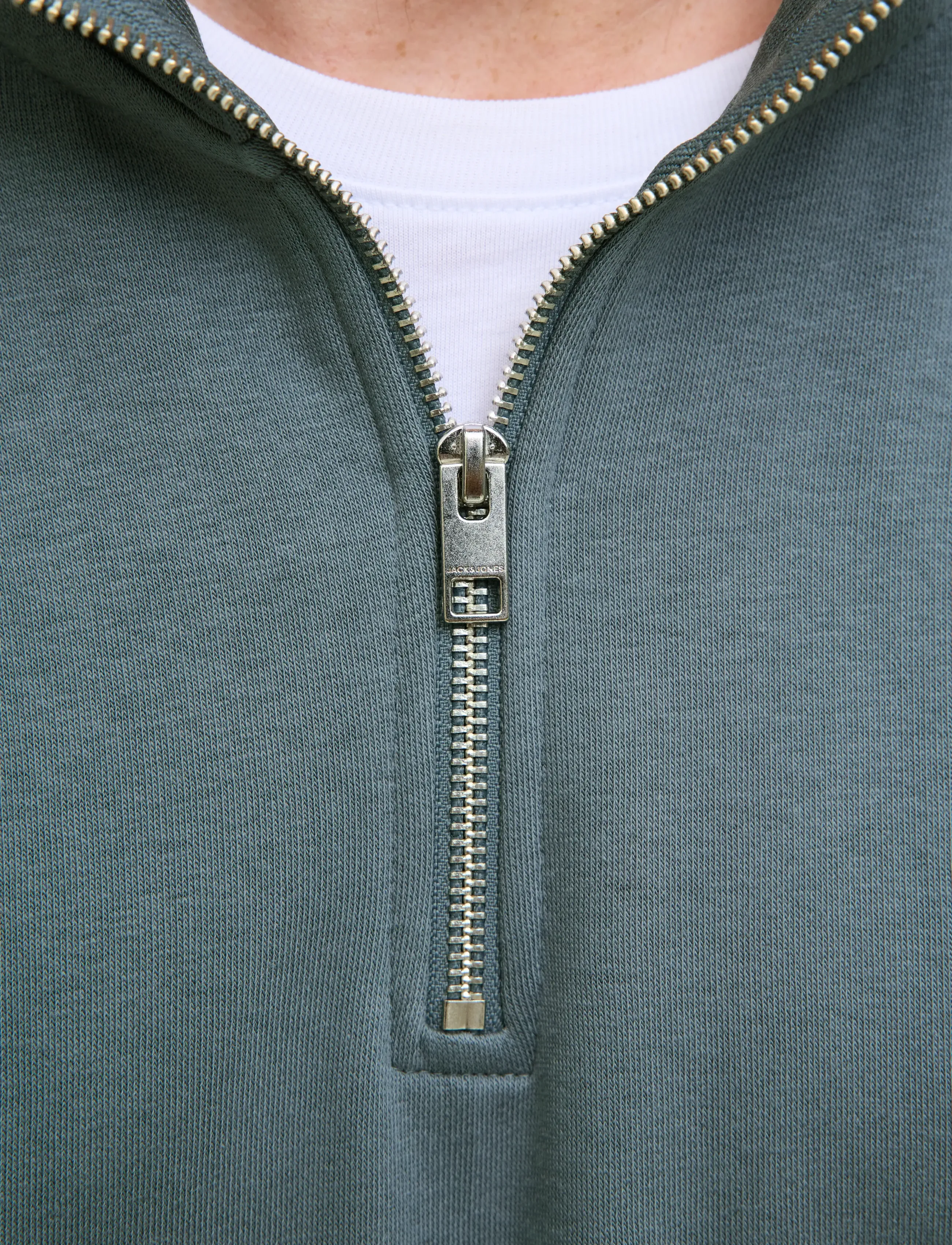 Jack & Jones - JJESOHO SWEAT QUARTER ZIP HN NOOS - kollektioner - stormy weather - 4