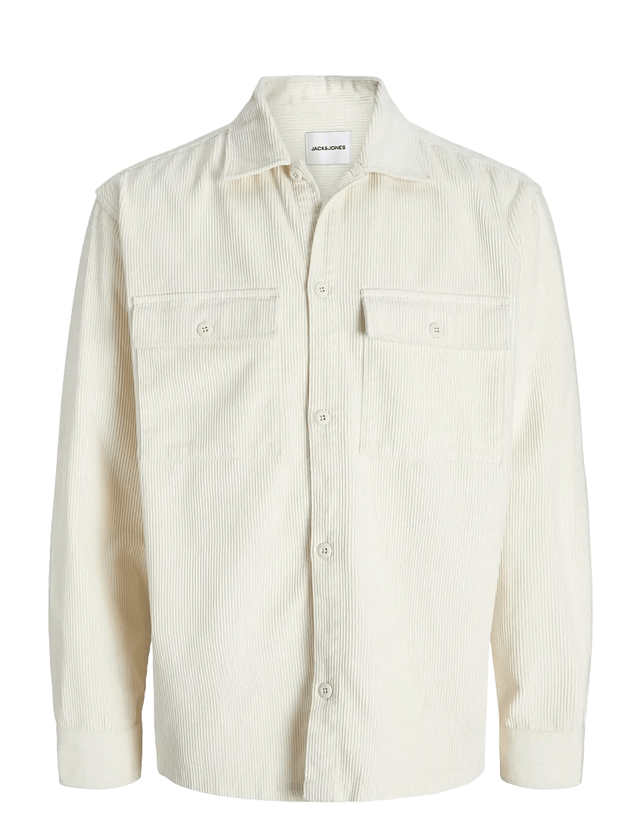 Jack & Jones - JJEPERFECT CORDUROY OVERSHIRT LS SN - collecties - antique white - 1