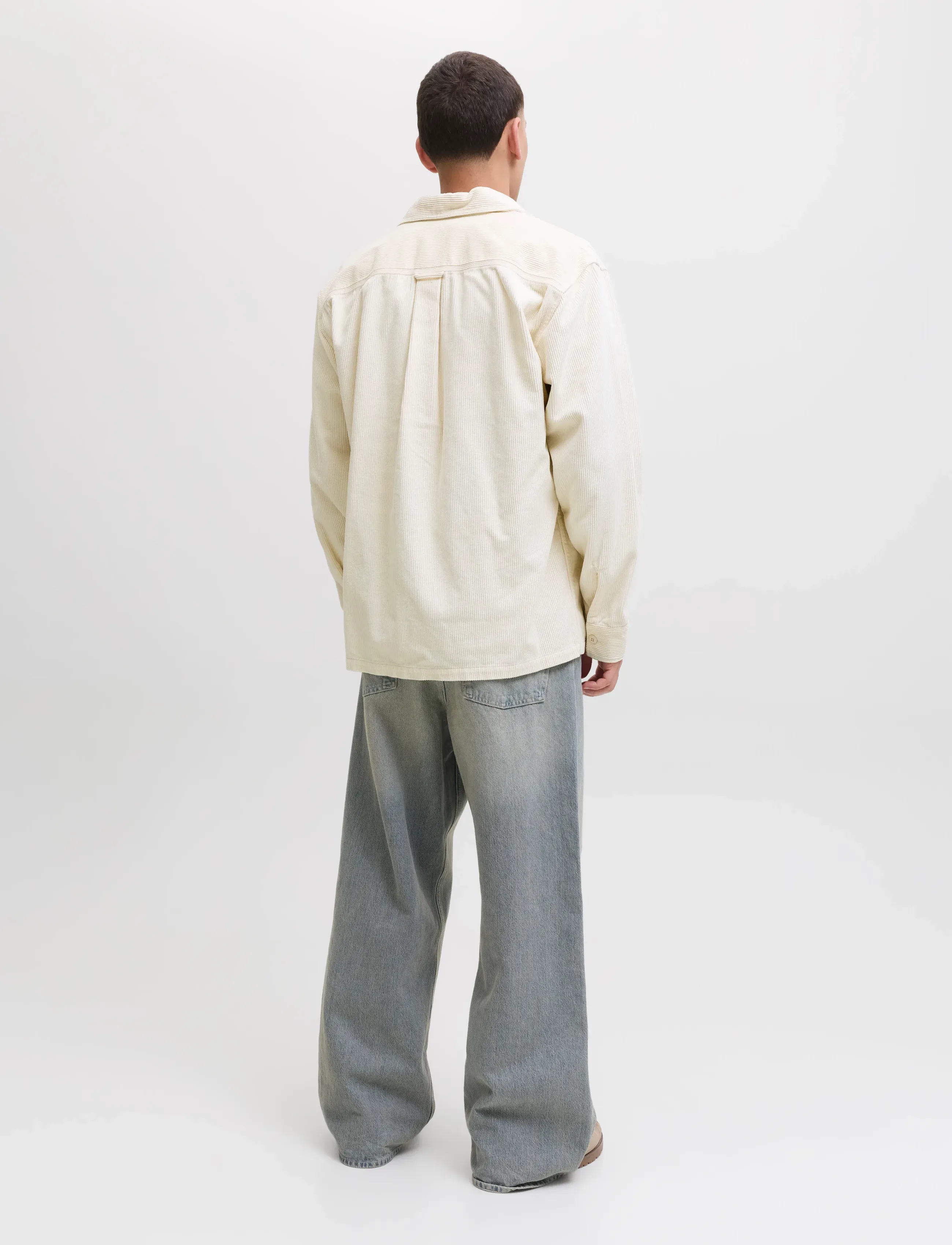 Jack & Jones - JJEPERFECT CORDUROY OVERSHIRT LS SN - collections - antique white - 2