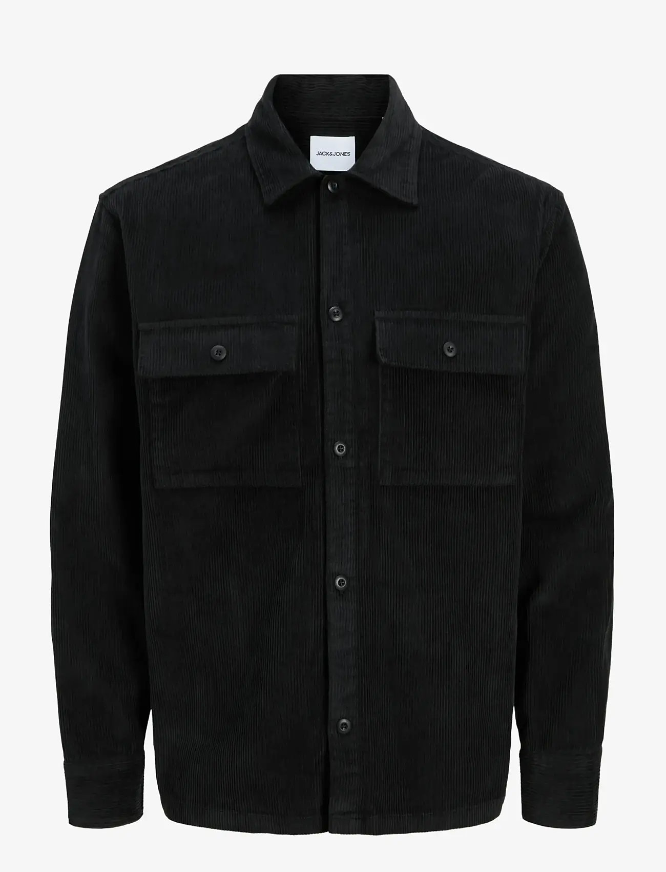 Jack & Jones - JJEPERFECT CORDUROY OVERSHIRT LS SN - herbstliche kleidung - black - 0