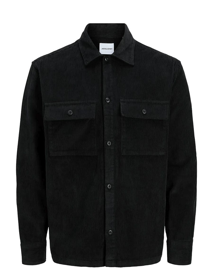 Jack & Jones - JJEPERFECT CORDUROY OVERSHIRT LS SN - kolleksjoner - black - 1