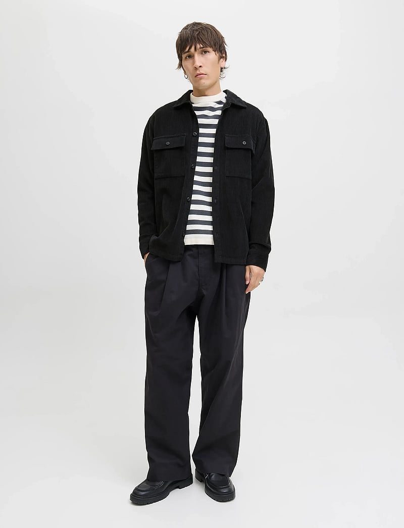 Jack & Jones - JJEPERFECT CORDUROY OVERSHIRT LS SN - collections - black - 3