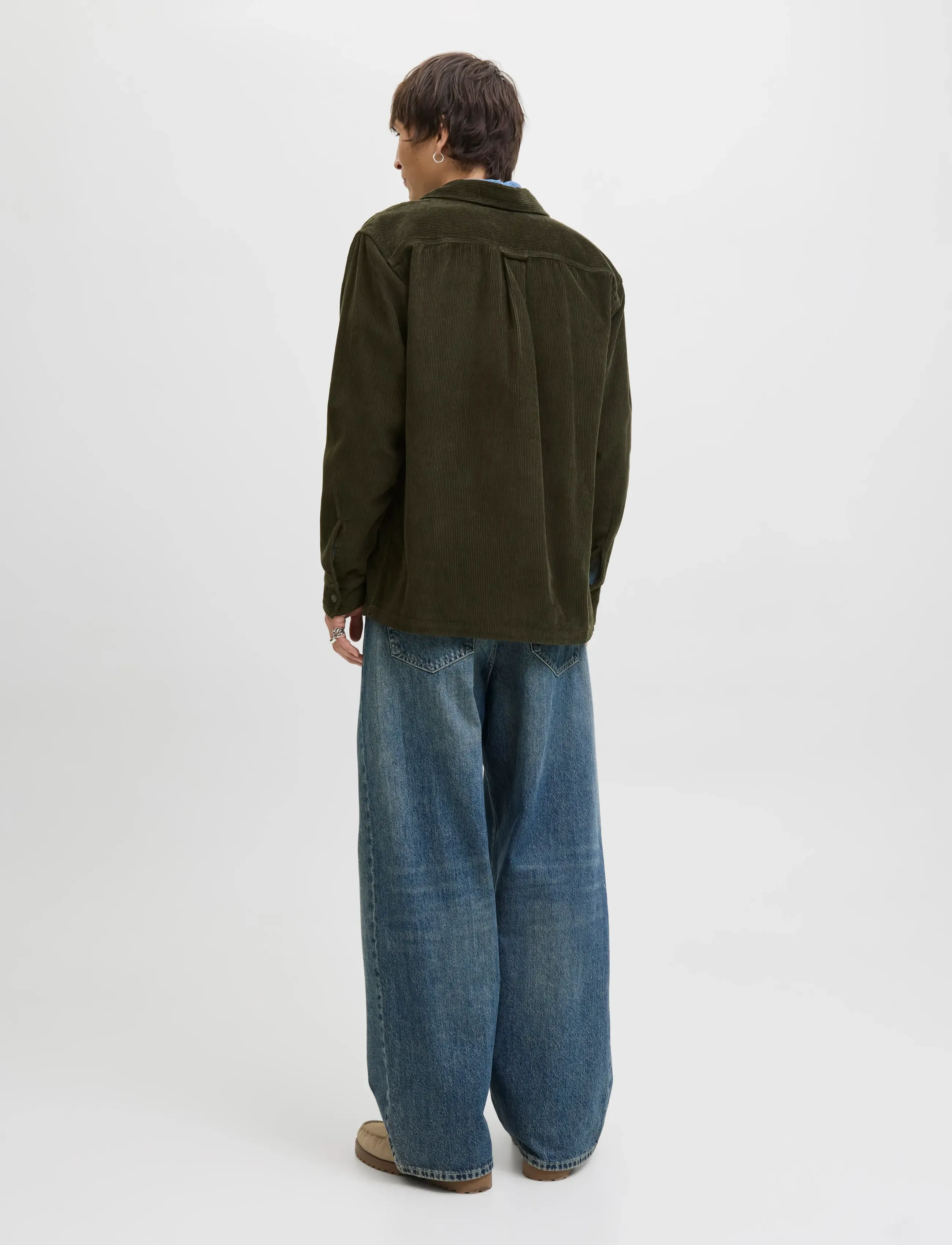 Jack & Jones - JJEPERFECT CORDUROY OVERSHIRT LS SN - kollektioner - rosin - 2