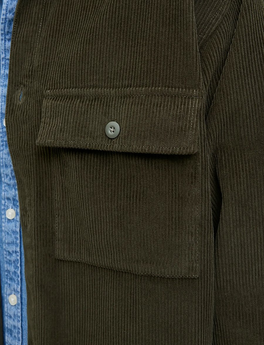 Jack & Jones - JJEPERFECT CORDUROY OVERSHIRT LS SN - kollektioner - rosin - 4
