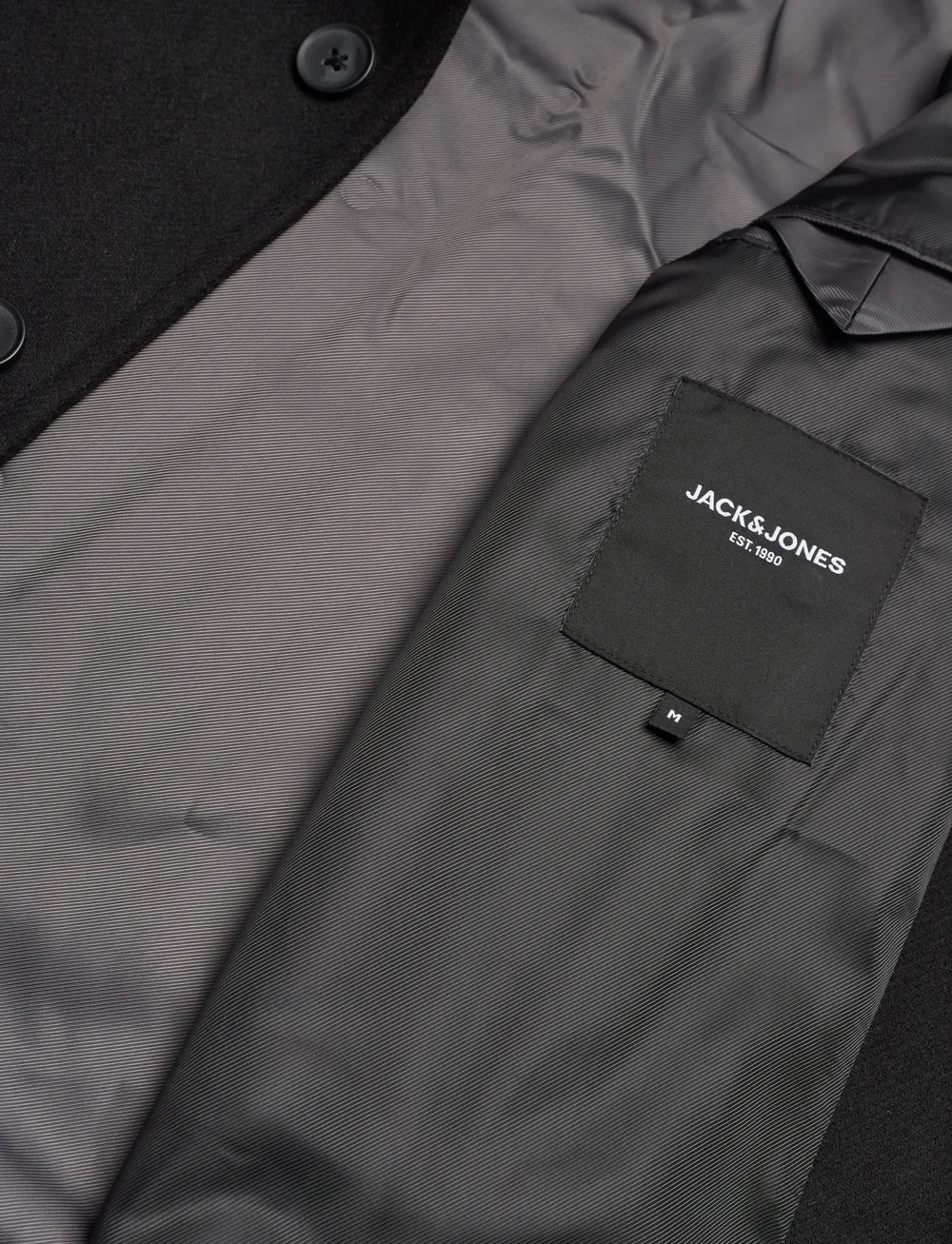 Jack & Jones - JJEHARRIS SHORT COAT SN - tunna rockar - black - 4