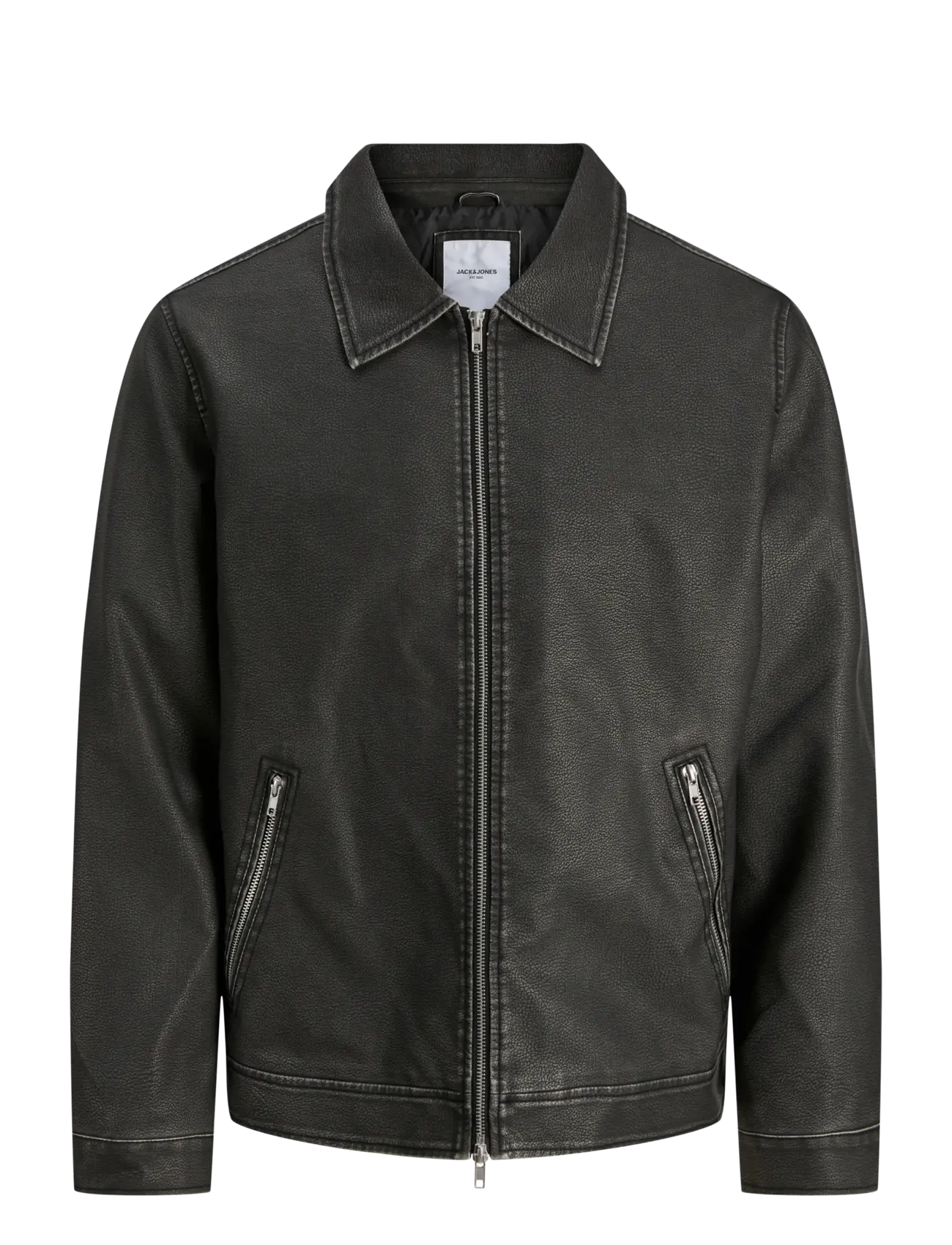 JACK & JONES Jjecasablanca Pu Jacke Noos Schwarz - S - Herren