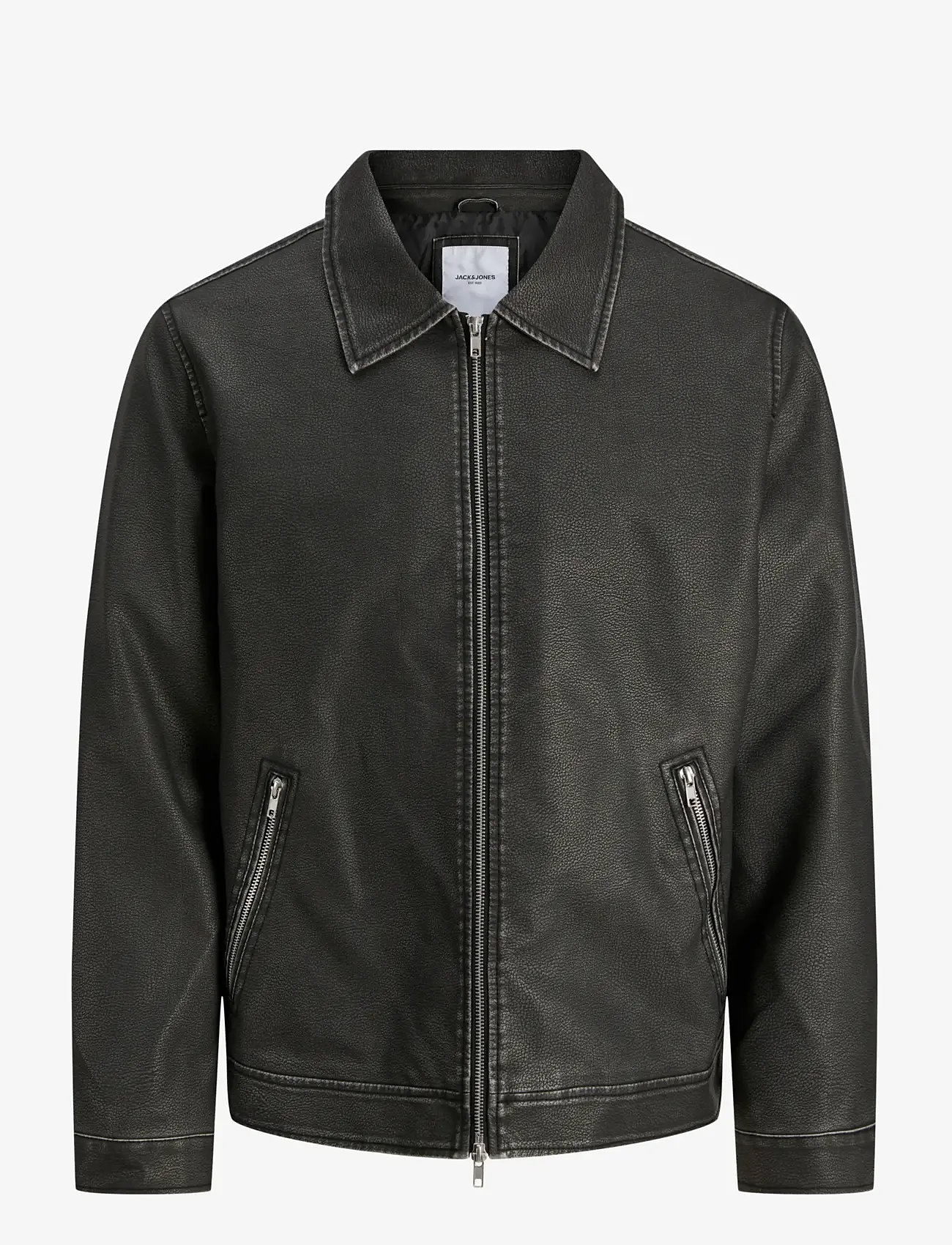 Jack & Jones - JJECASABLANCA PU JACKET NOOS - efterårsjakker - black - 1