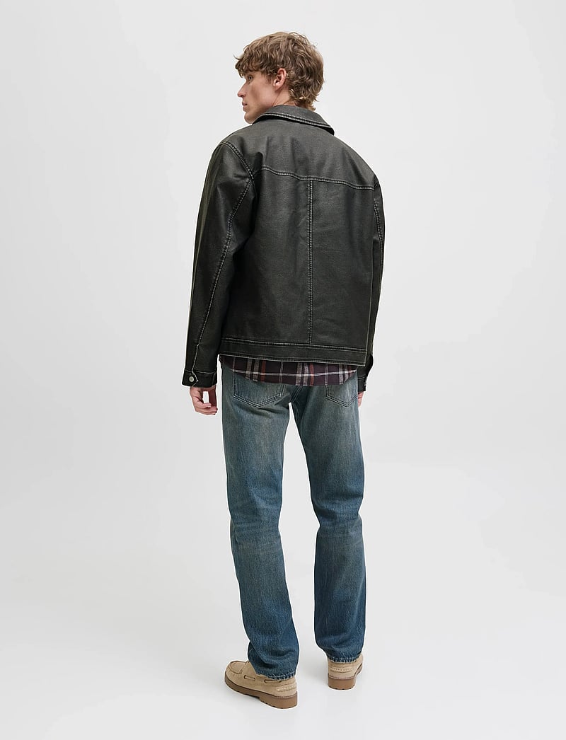 Jack & Jones - JJECASABLANCA PU JACKET NOOS - frühlingsjacken - black - 2