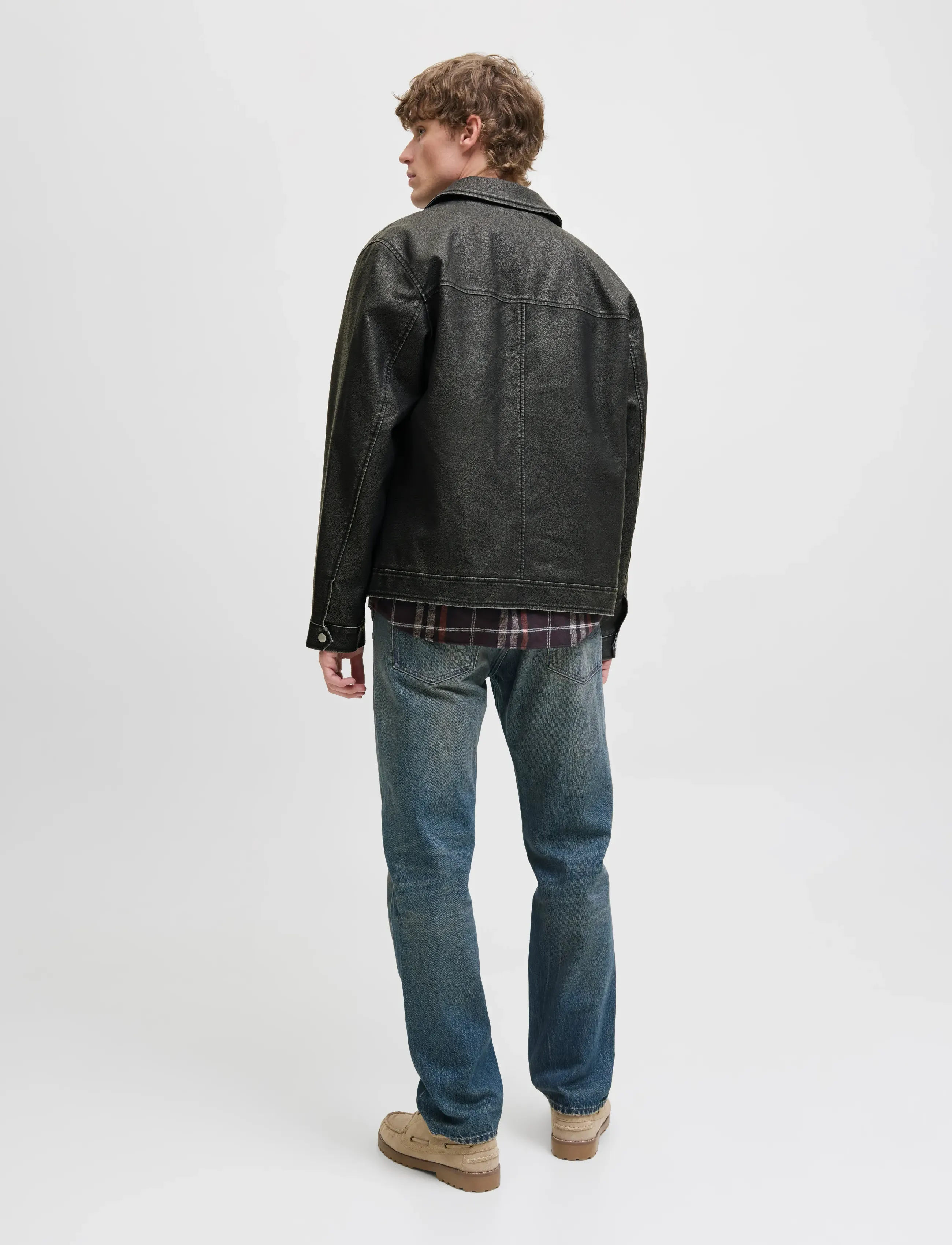 Jack & Jones - JJECASABLANCA PU JACKET NOOS - spring jackets - black - 2