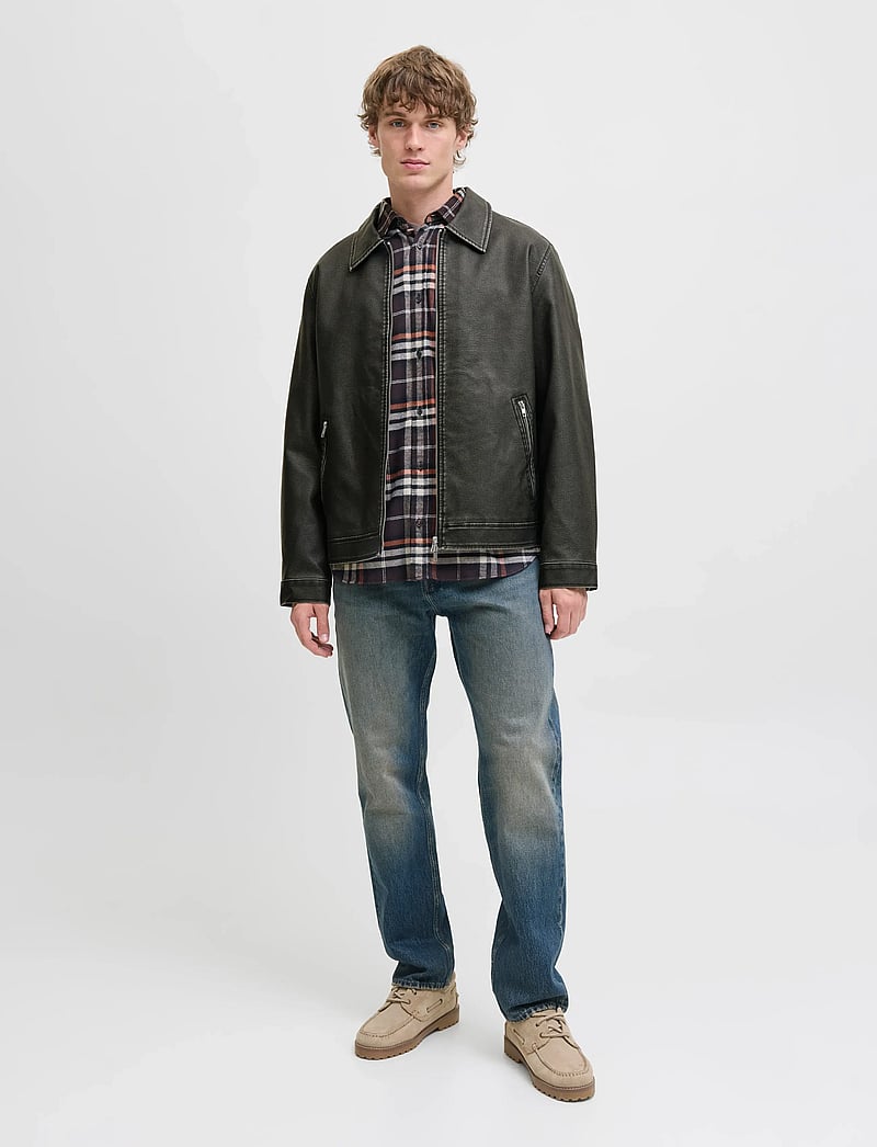 Jack & Jones - JJECASABLANCA PU JACKET NOOS - frühlingsjacken - black - 3