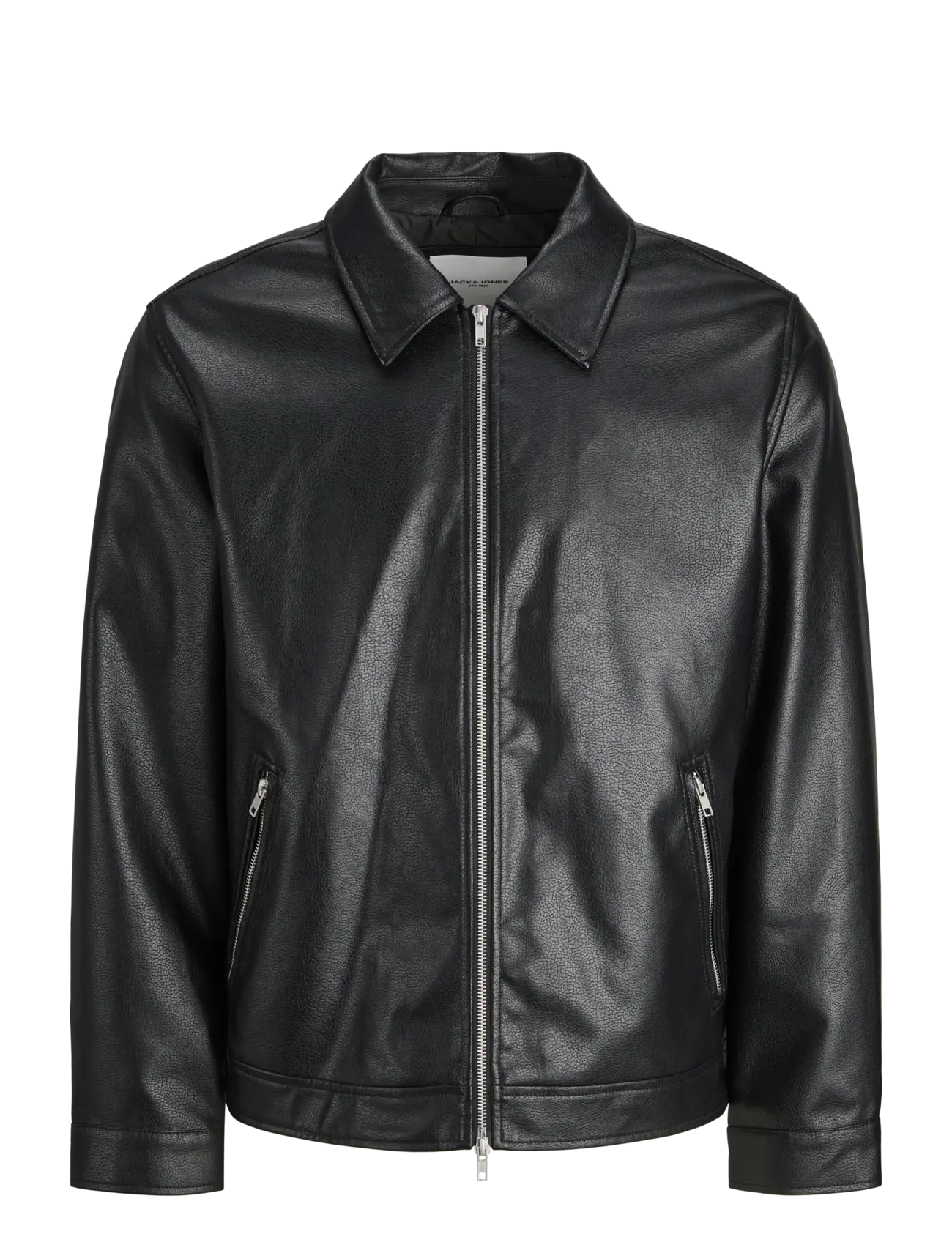JACK & JONES Jjecasablanca Pu Jacke Noos Schwarz - S - Herren