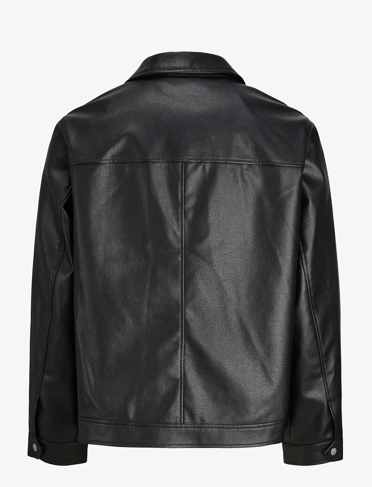 Jack & Jones - JJECASABLANCA PU JACKET NOOS - forårsjakker - black - 2