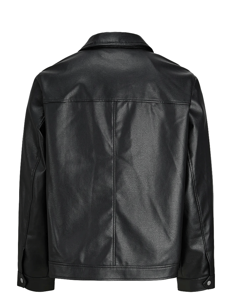 Jack & Jones - JJECASABLANCA PU JACKET NOOS - frühlingsjacken - black - 2