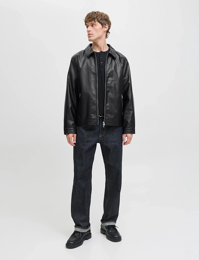 Jack & Jones - JJECASABLANCA PU JACKET NOOS - sügisjakid - black - 0