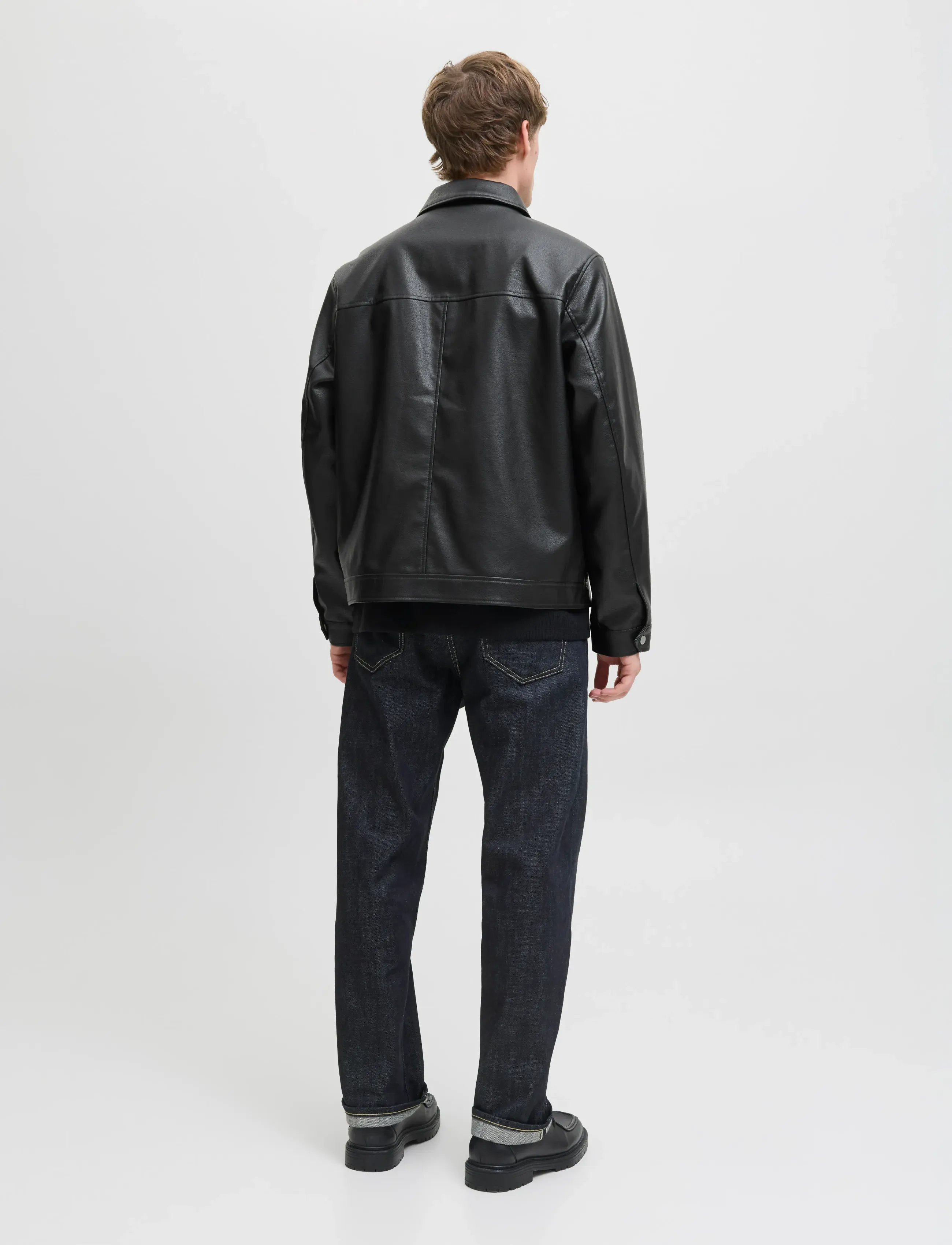 Jack & Jones - JJECASABLANCA PU JACKET NOOS - lentejassen - black - 3