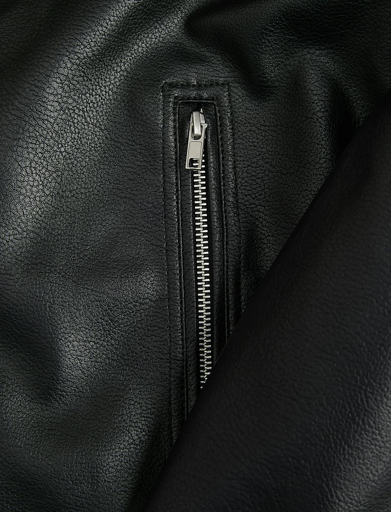 Jack & Jones - JJECASABLANCA PU JACKET NOOS - sügisjakid - black - 5