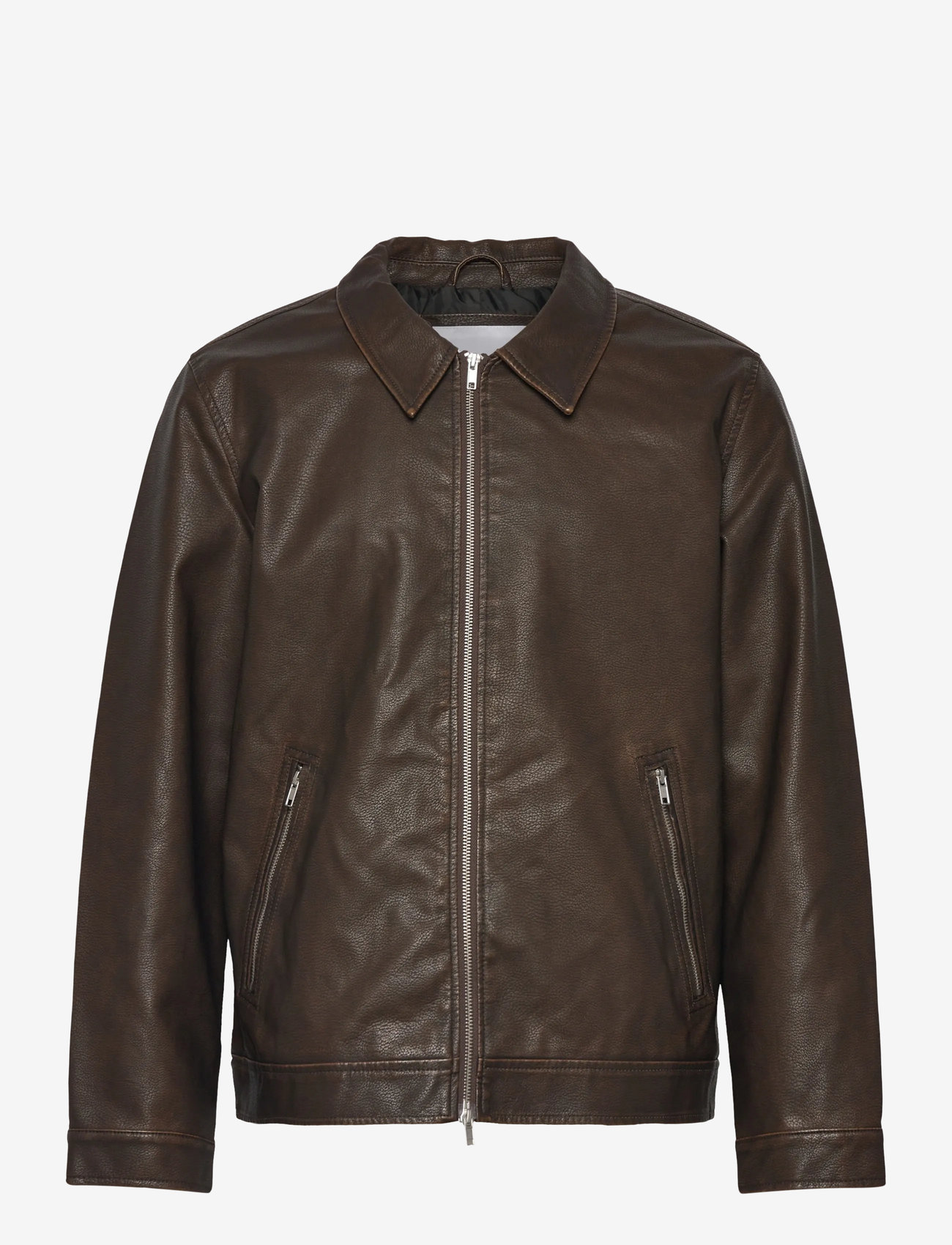 Jack & Jones - JJECASABLANCA PU JACKET NOOS - frühlingsjacken - chocolate brown - 1