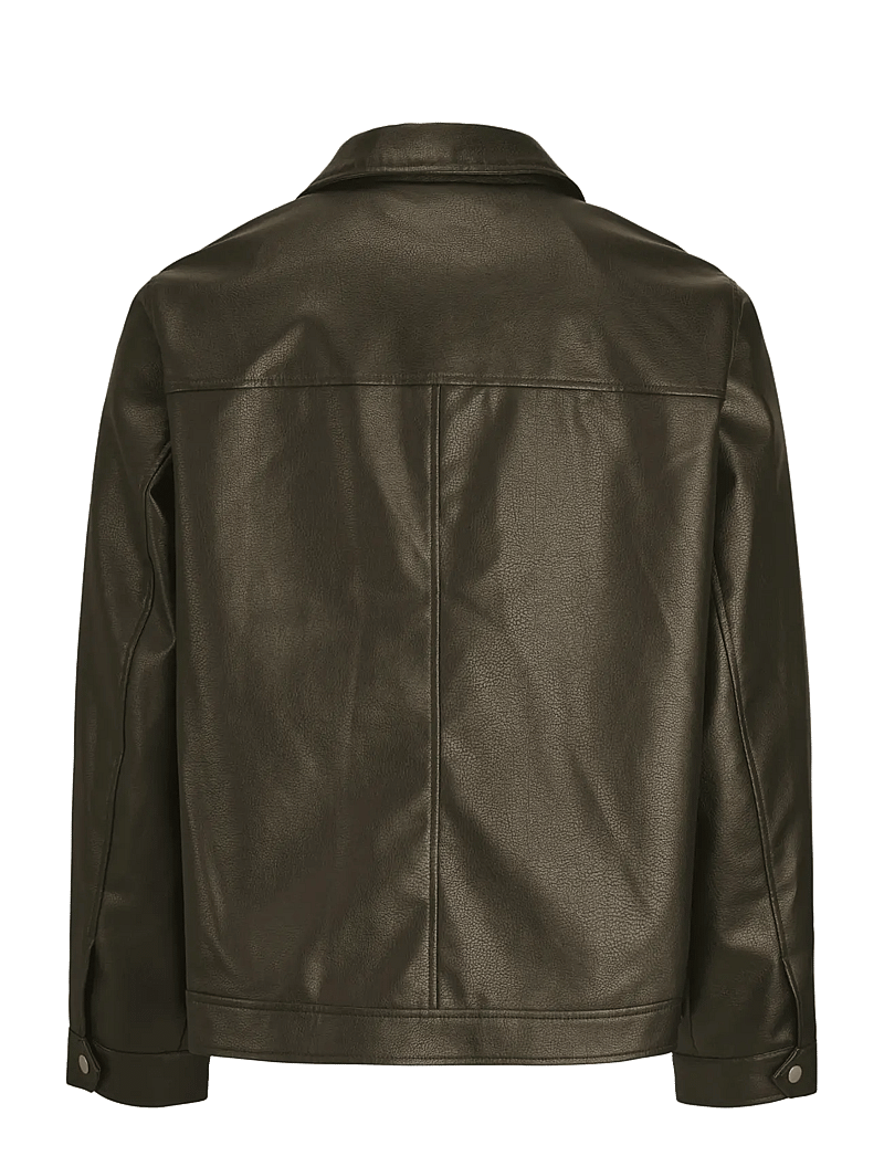 Jack & Jones - JJECASABLANCA PU JACKET NOOS - frühlingsjacken - chocolate brown - 2