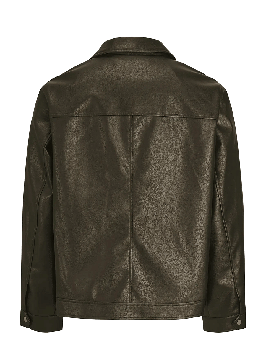 Jack & Jones - JJECASABLANCA PU JACKET NOOS - frühlingsjacken - chocolate brown - 2