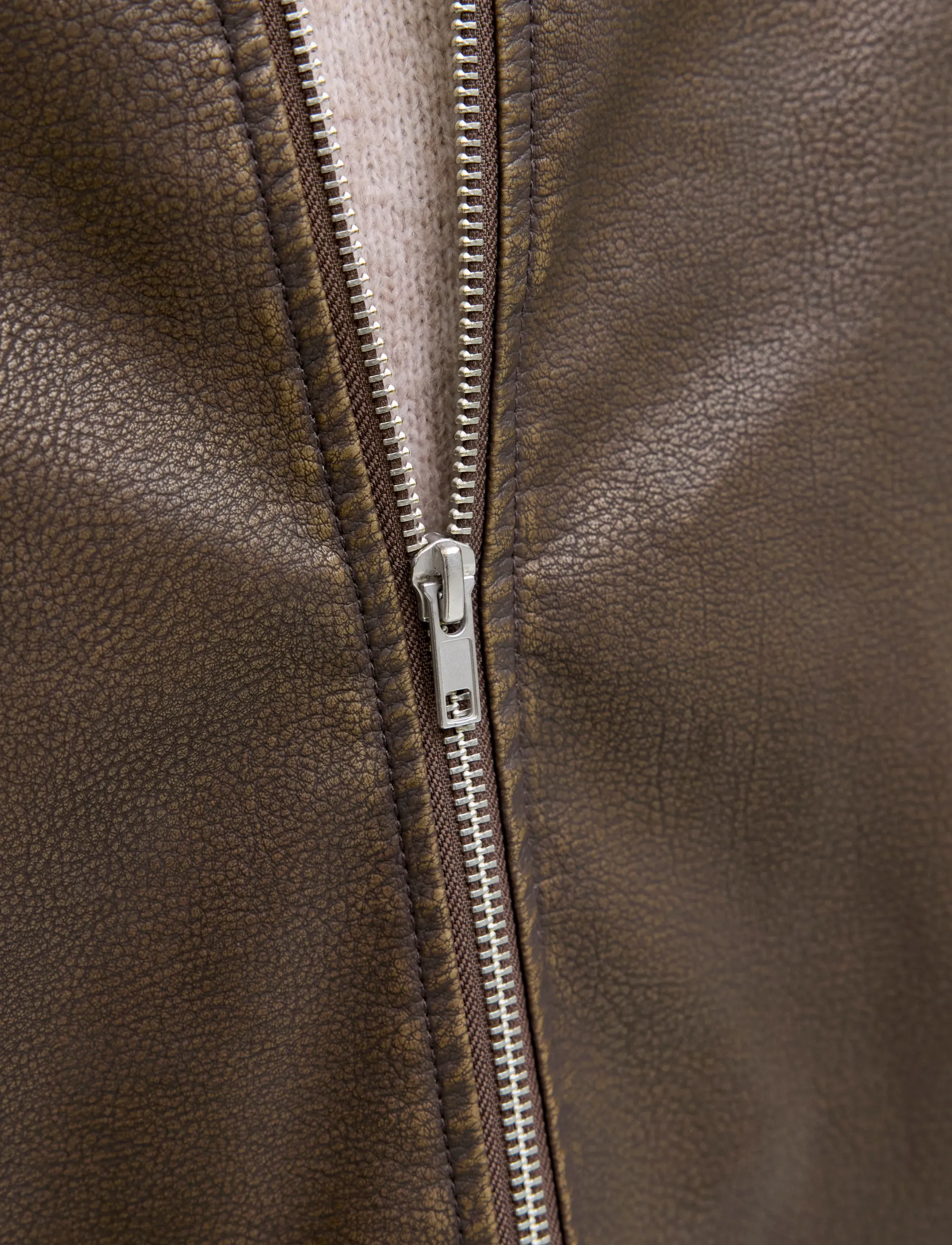 Jack & Jones - JJECASABLANCA PU JACKET NOOS - forårsjakker - chocolate brown - 5