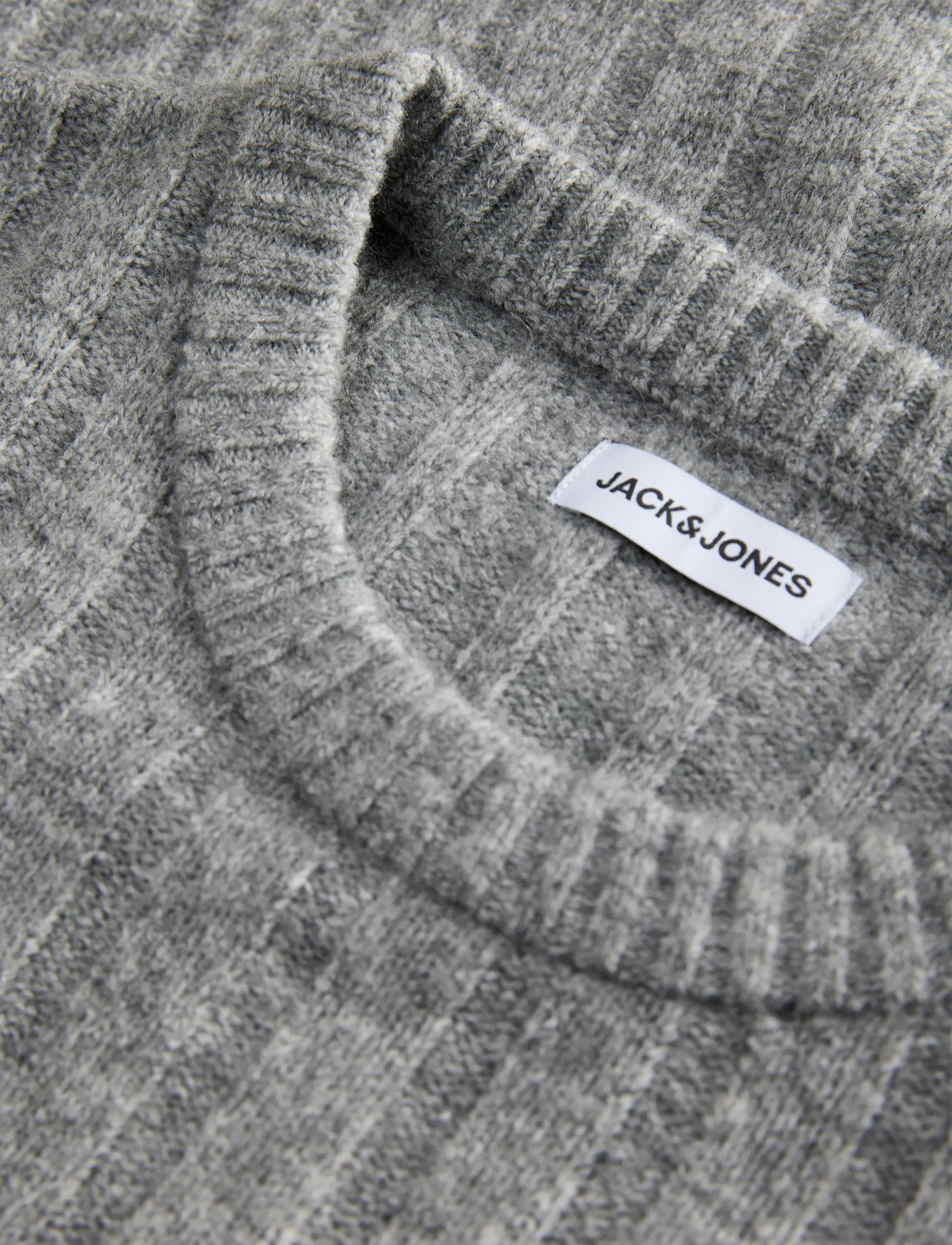 Jack & Jones - JJEBRADLEY CARTER KNIT CREW NECK - sügisesed riided - light grey melange - 2
