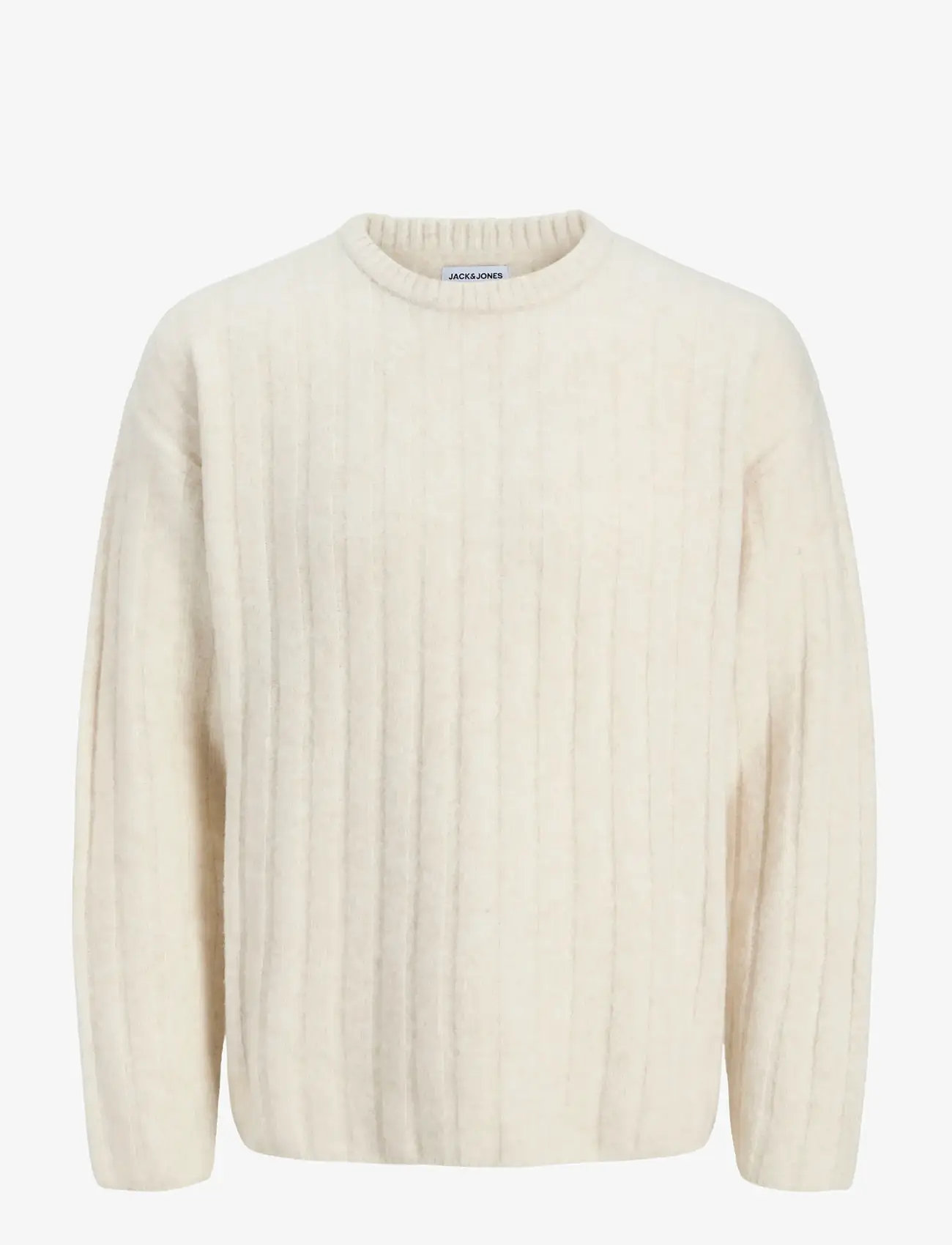 Jack & Jones - JJEBRADLEY CARTER KNIT CREW NECK LN - round necks - moonbeam - 1