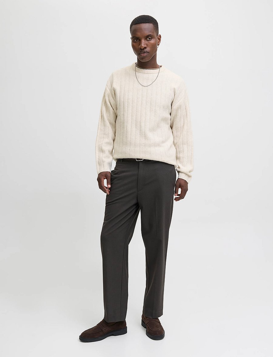 Jack & Jones - JJEBRADLEY CARTER KNIT CREW NECK - rundhals - moonbeam - 4