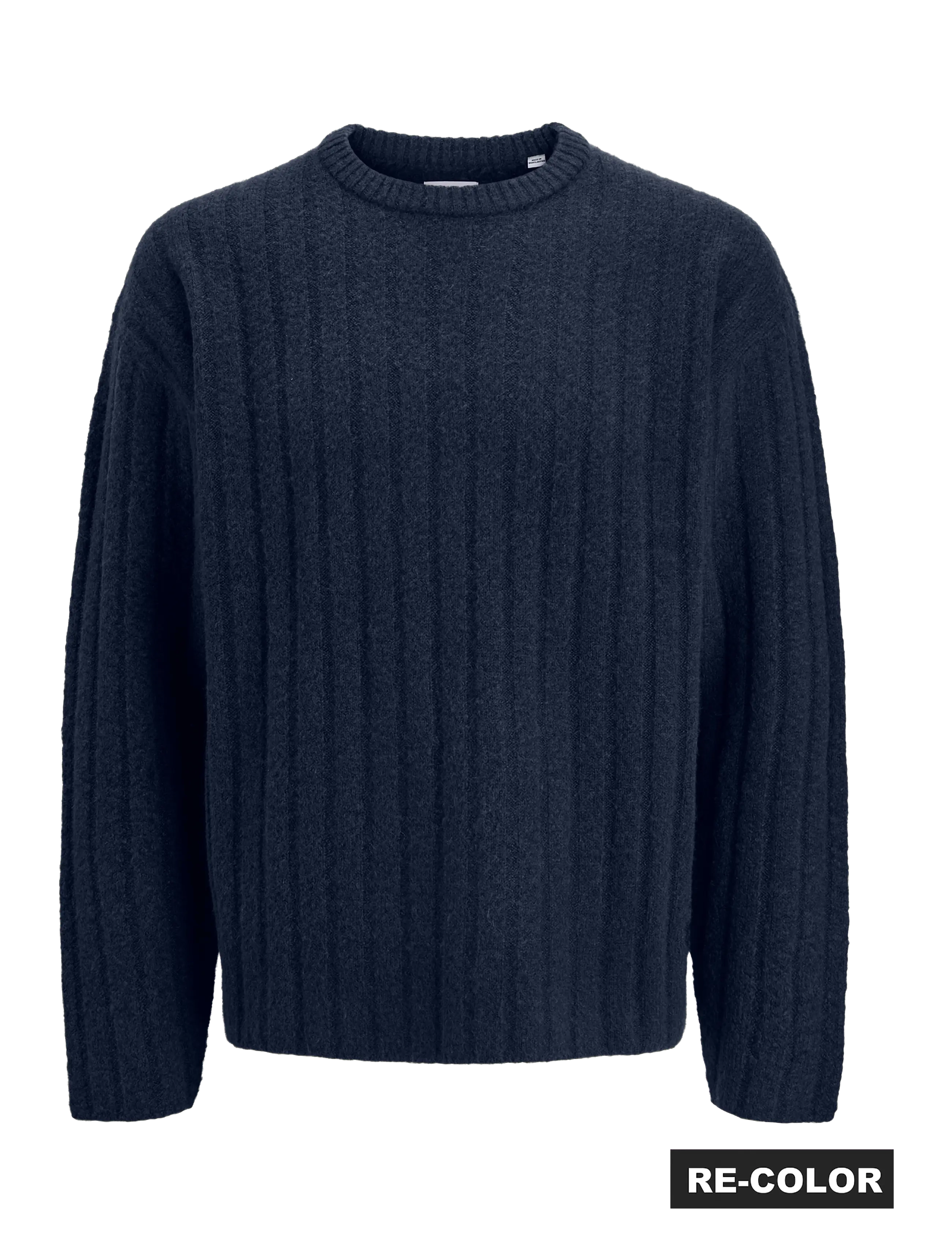 Jack & Jones JJEBRADLEY CARTER KNIT CREW NECK - Stickat - SKY CAPTAIN / navy