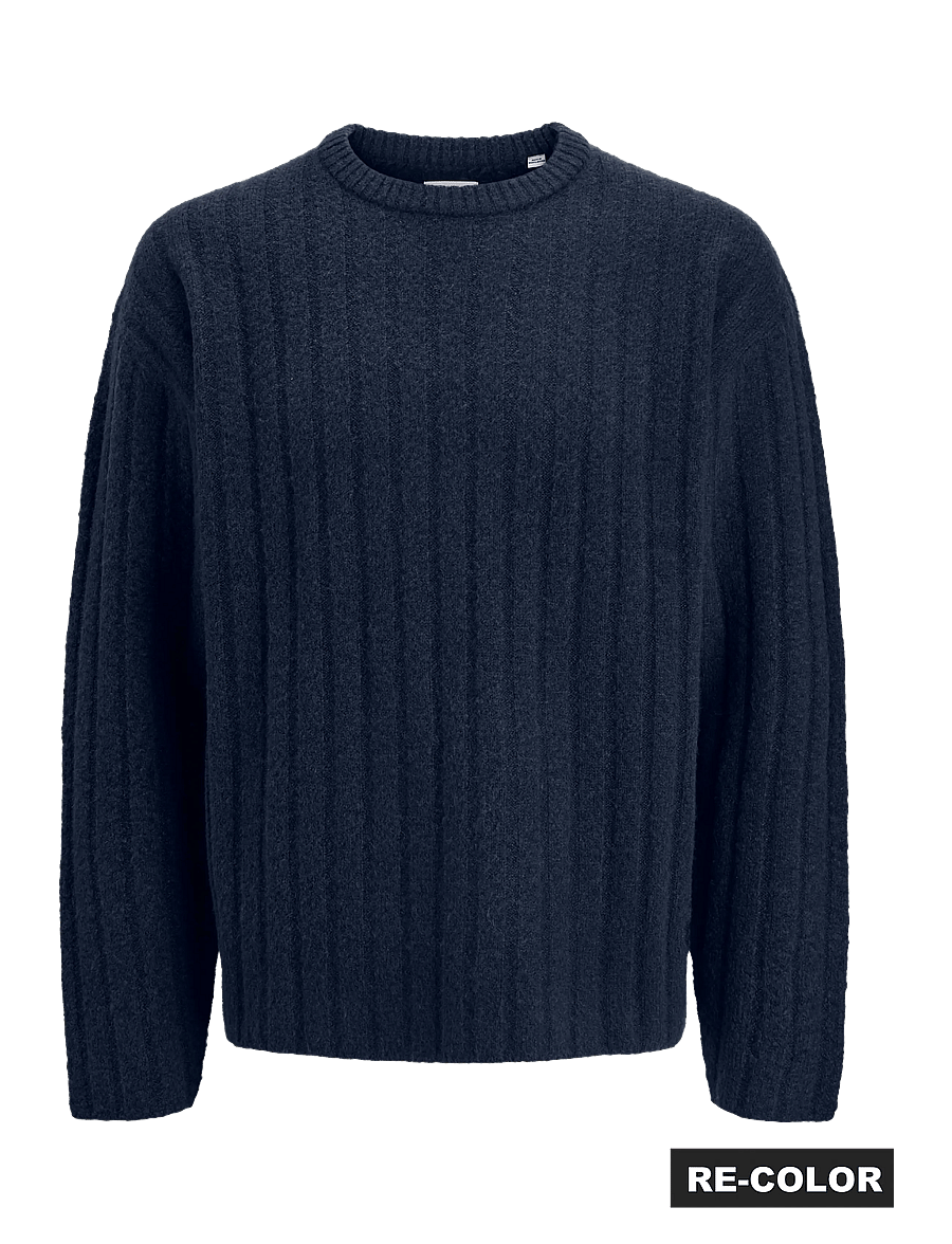 Jack & Jones - JJEBRADLEY CARTER KNIT CREW NECK - Ümara kaelusega - sky captain - 0