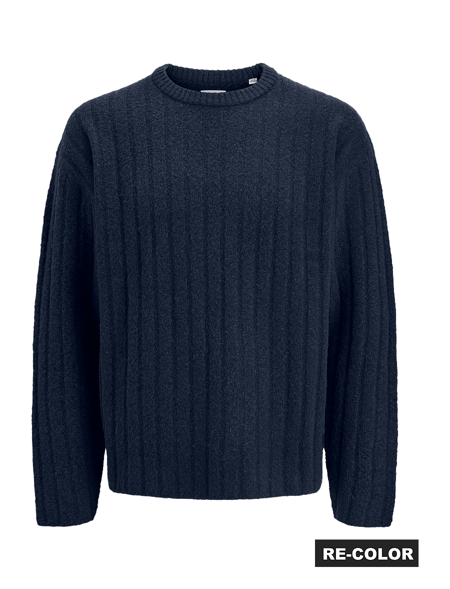 Jack & Jones - JJEBRADLEY CARTER KNIT CREW NECK - rundhals - sky captain - 0