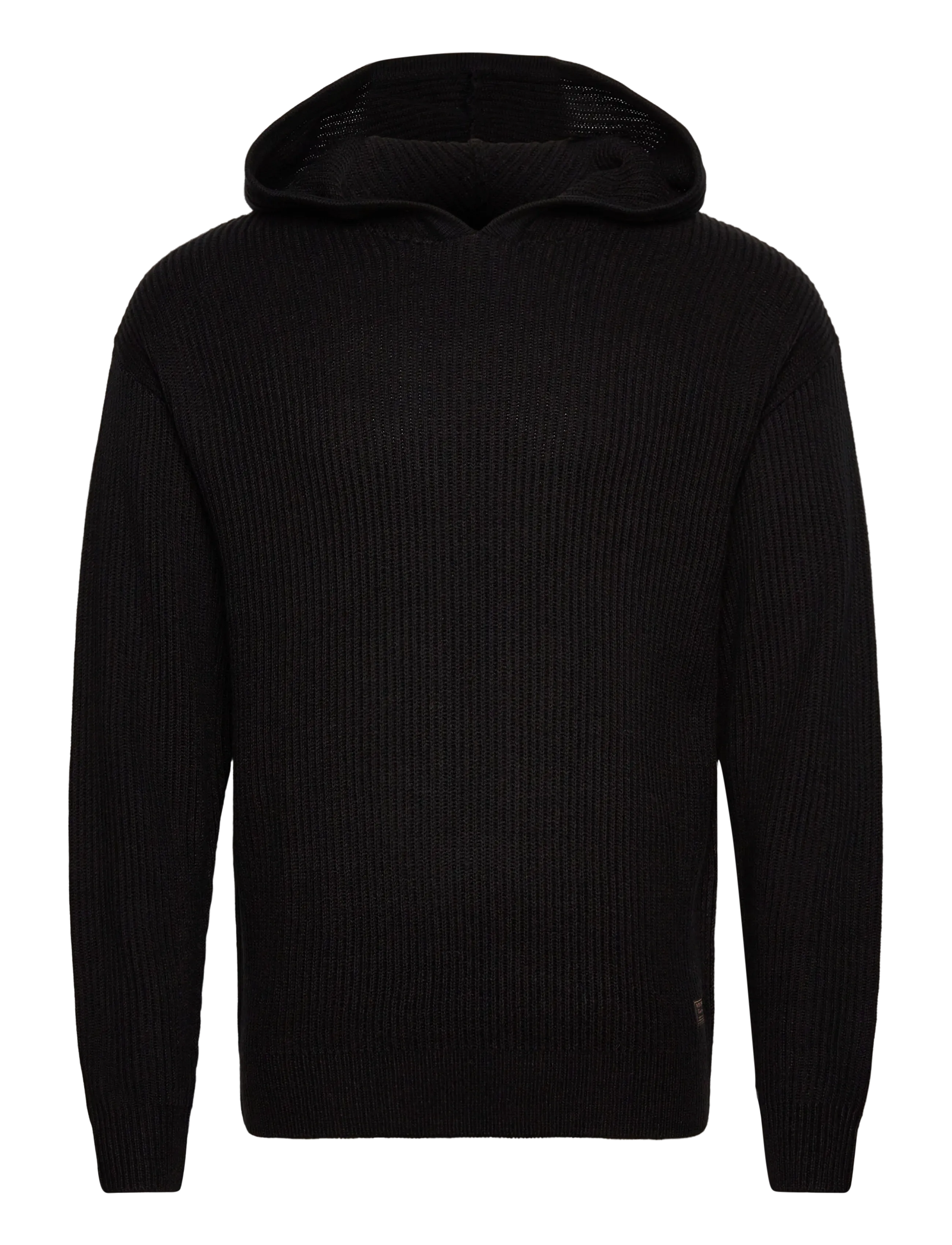 Jack & Jones JJPANNEL KNIT HOODIE - Sweatshirts - BLACK / black