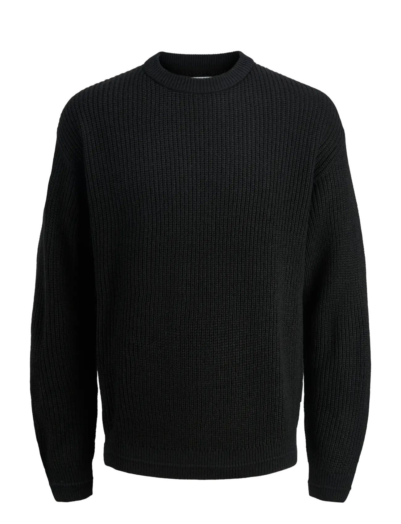 Jack & Jones JJKAITO KNIT CREW NECK BF - Strickmode - BLACK / black