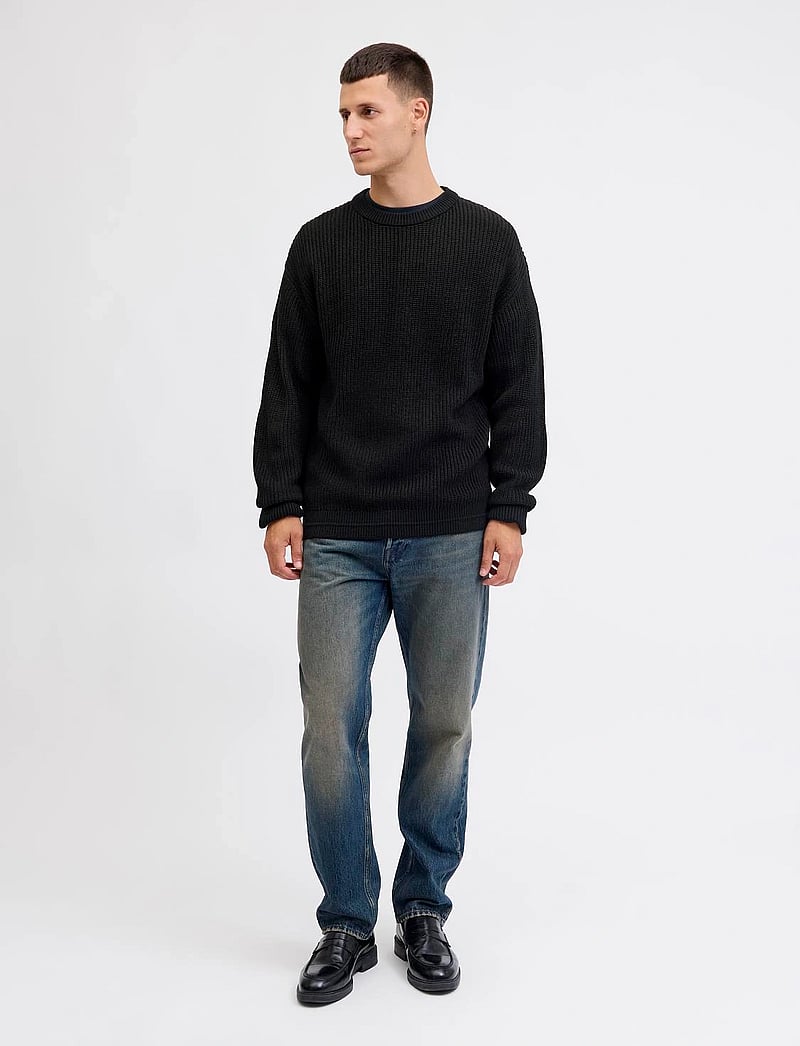 Jack & Jones - JJKAITO KNIT CREW NECK BF - rundhals - black - 5