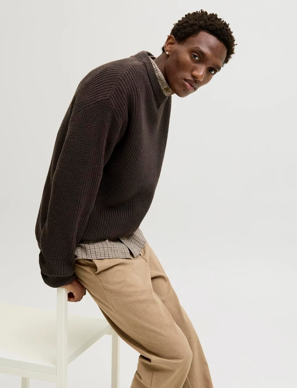 Jack & Jones - JJKAITO KNIT CREW NECK BF - Ümmarguse kaelusega kudumid - delicioso - 0