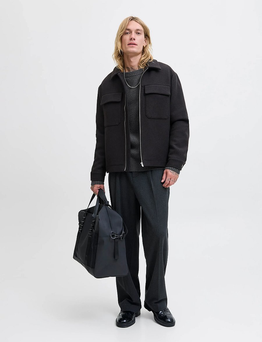 Jack & Jones - JJESOHO OLLIE KNIT CREW NECK SN - rundhalsad - asphalt - 3