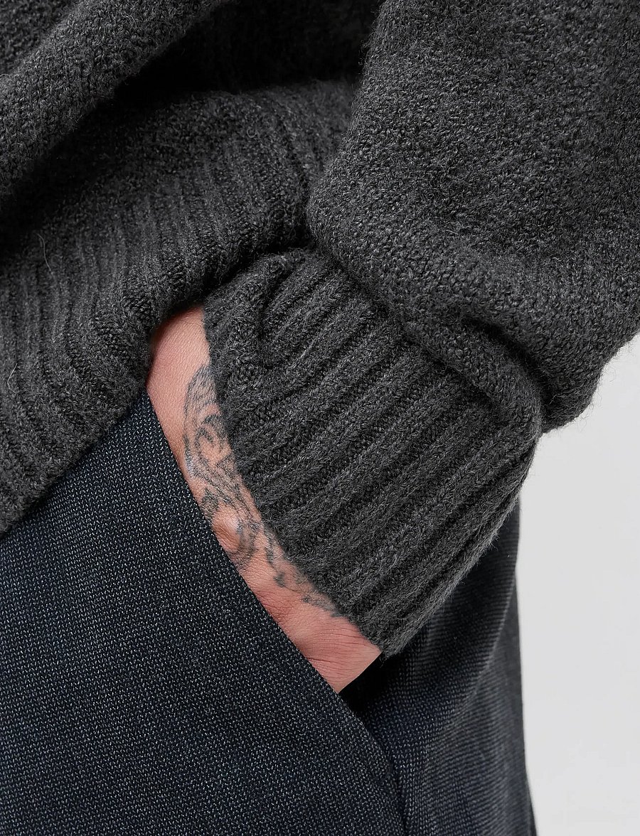 Jack & Jones - JJESOHO OLLIE KNIT CREW NECK SN - rundhalsad - asphalt - 4