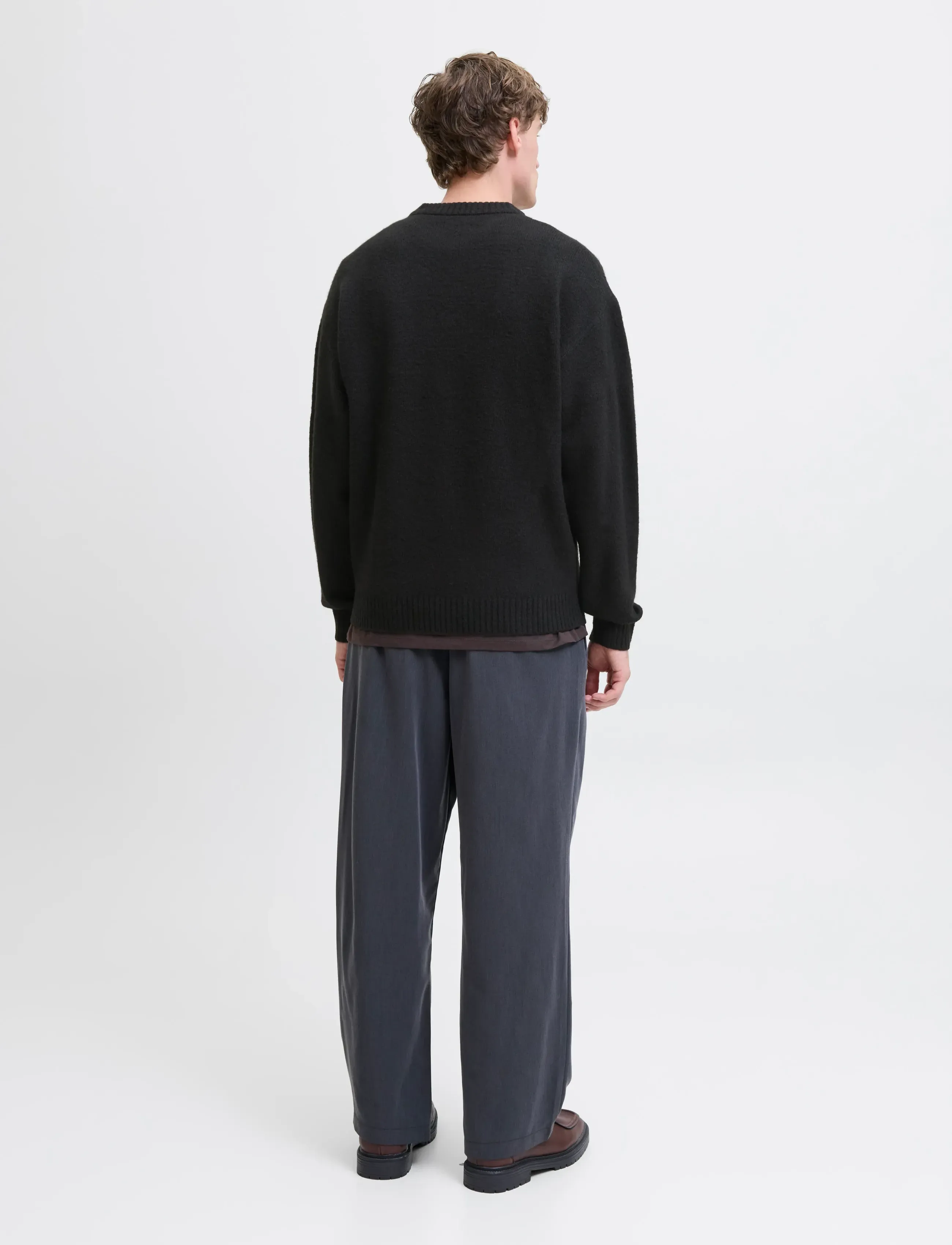 Jack & Jones - JJESOHO OLLIE KNIT CREW NECK SN - rund hals - black - 2