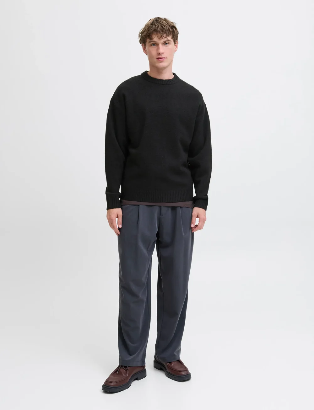 Jack & Jones - JJESOHO OLLIE KNIT CREW NECK SN - rundhals - black - 3