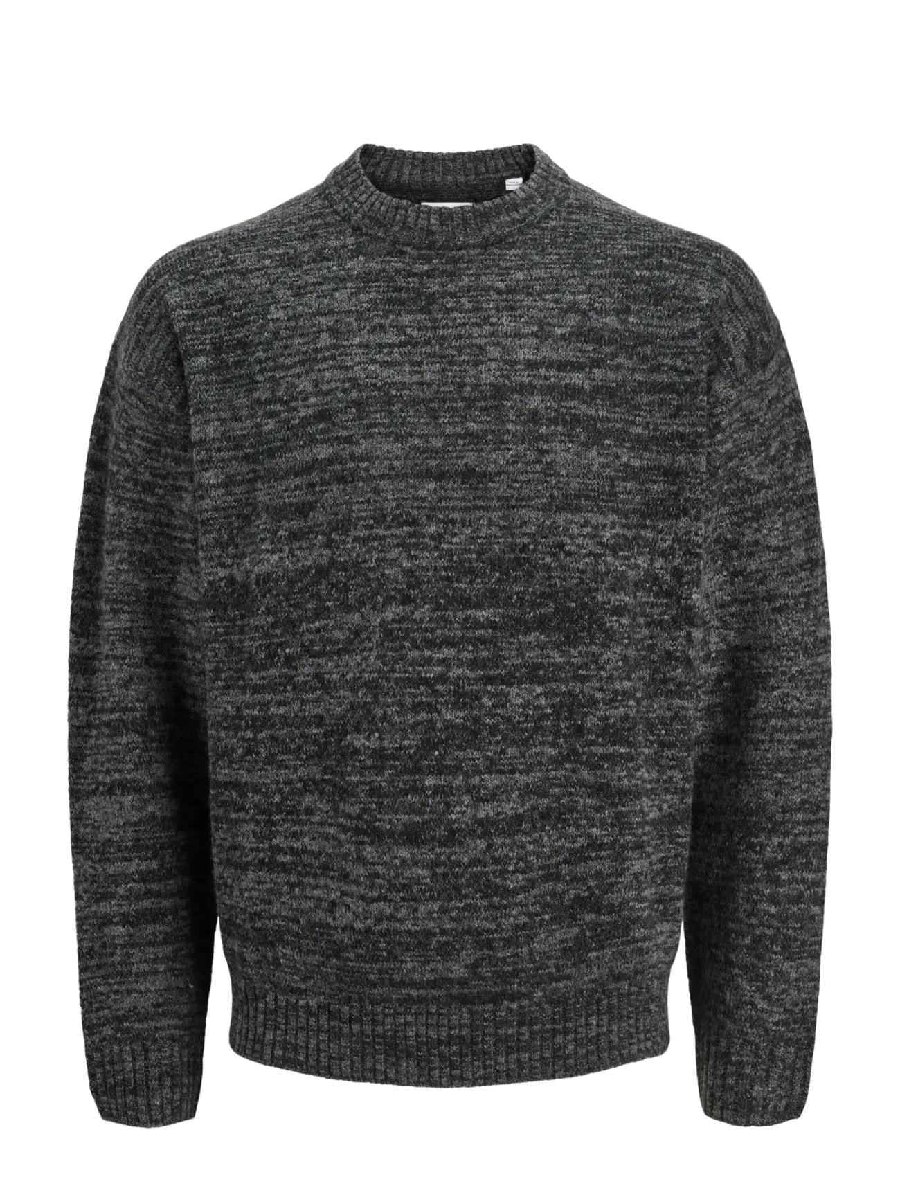 Jack & Jones JJESOHO OLLIE KNIT CREW NECK SN - Strik - CASTLEROCK / grey