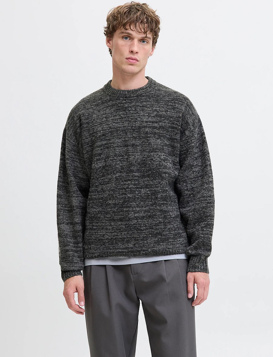 Jack & Jones - JJESOHO OLLIE KNIT CREW NECK SN - rund hals - castlerock - 0